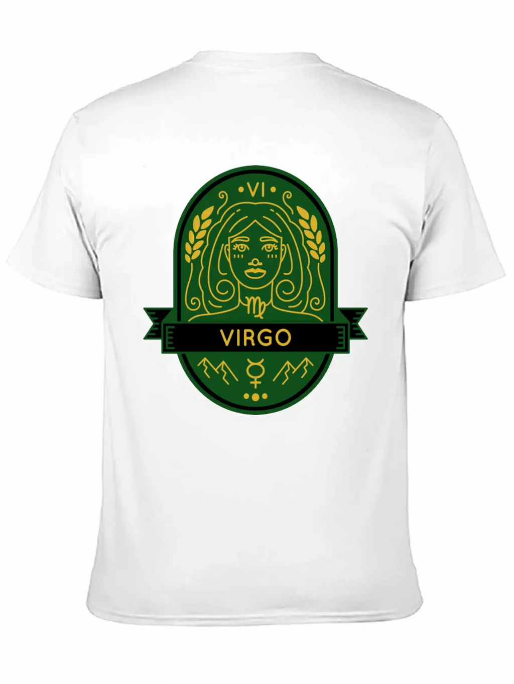 Virgo Earth Emblem Essential Cotton Tee For Daily Outfits – Unisex Style