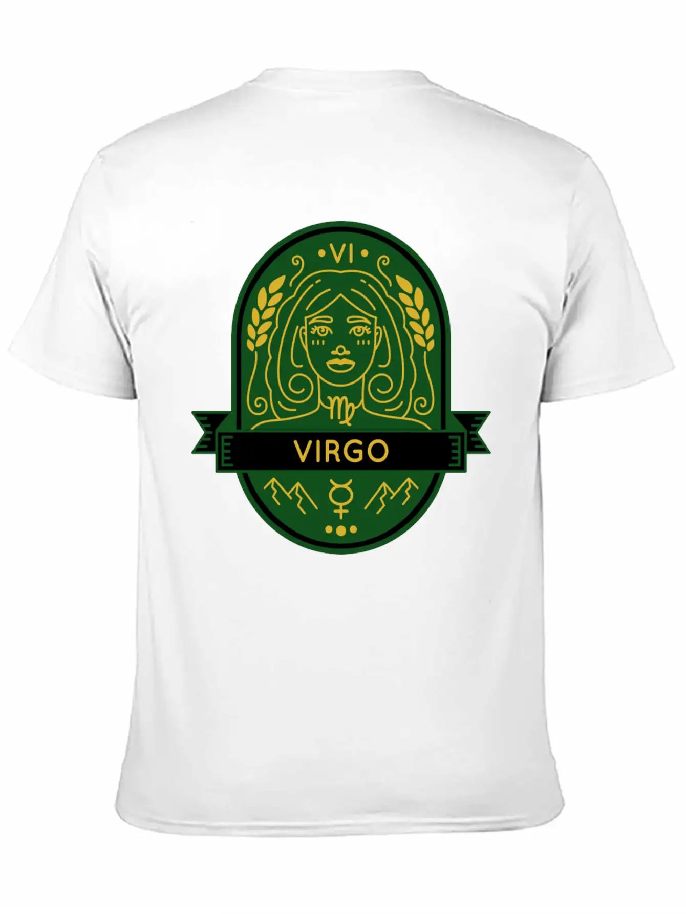 Virgo Earth Emblem Essential Cotton Tee For Daily Outfits – Unisex Style