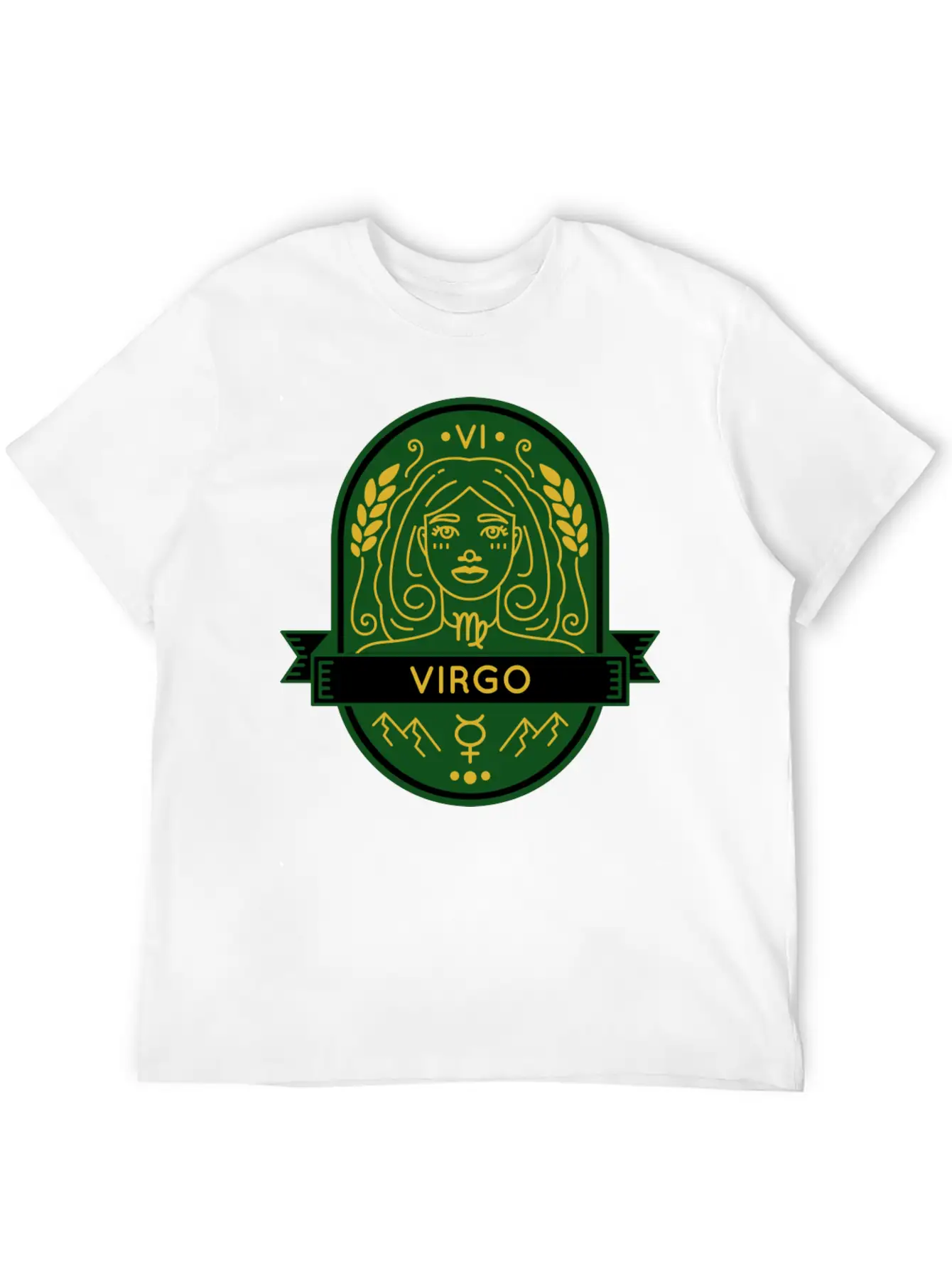 Virgo Earth Emblem Essential Cotton Tee For Daily Outfits – Unisex Style