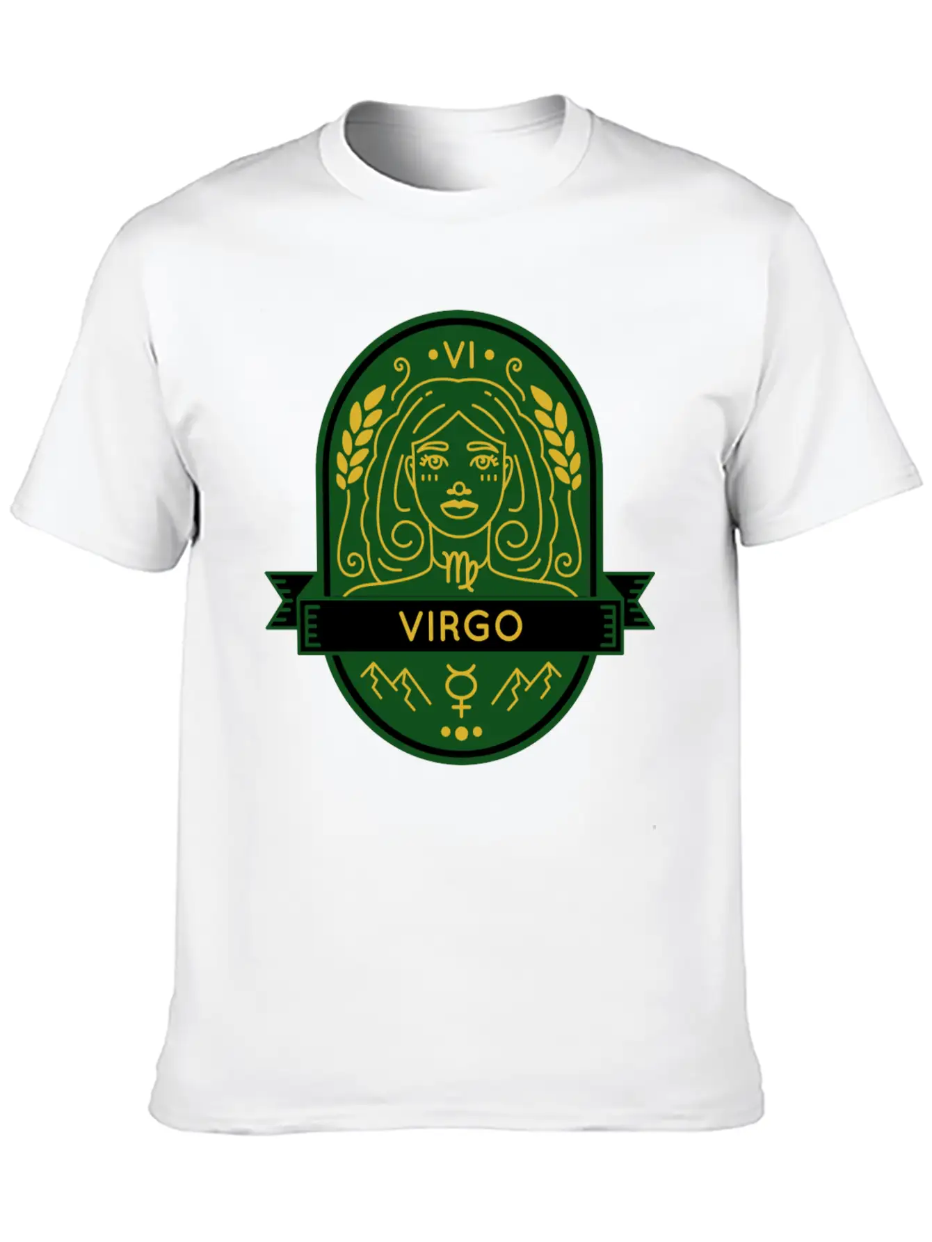 Virgo Earth Emblem Essential Cotton Tee For Daily Outfits – Unisex Style