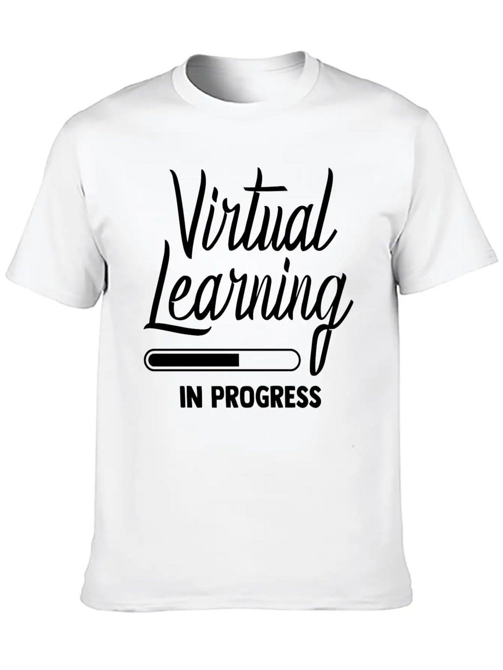 Virtual Learning In Progress Online Teacher Kids G Stylish Everyday T-Shirt – Unisex Basic Cotton Tee
