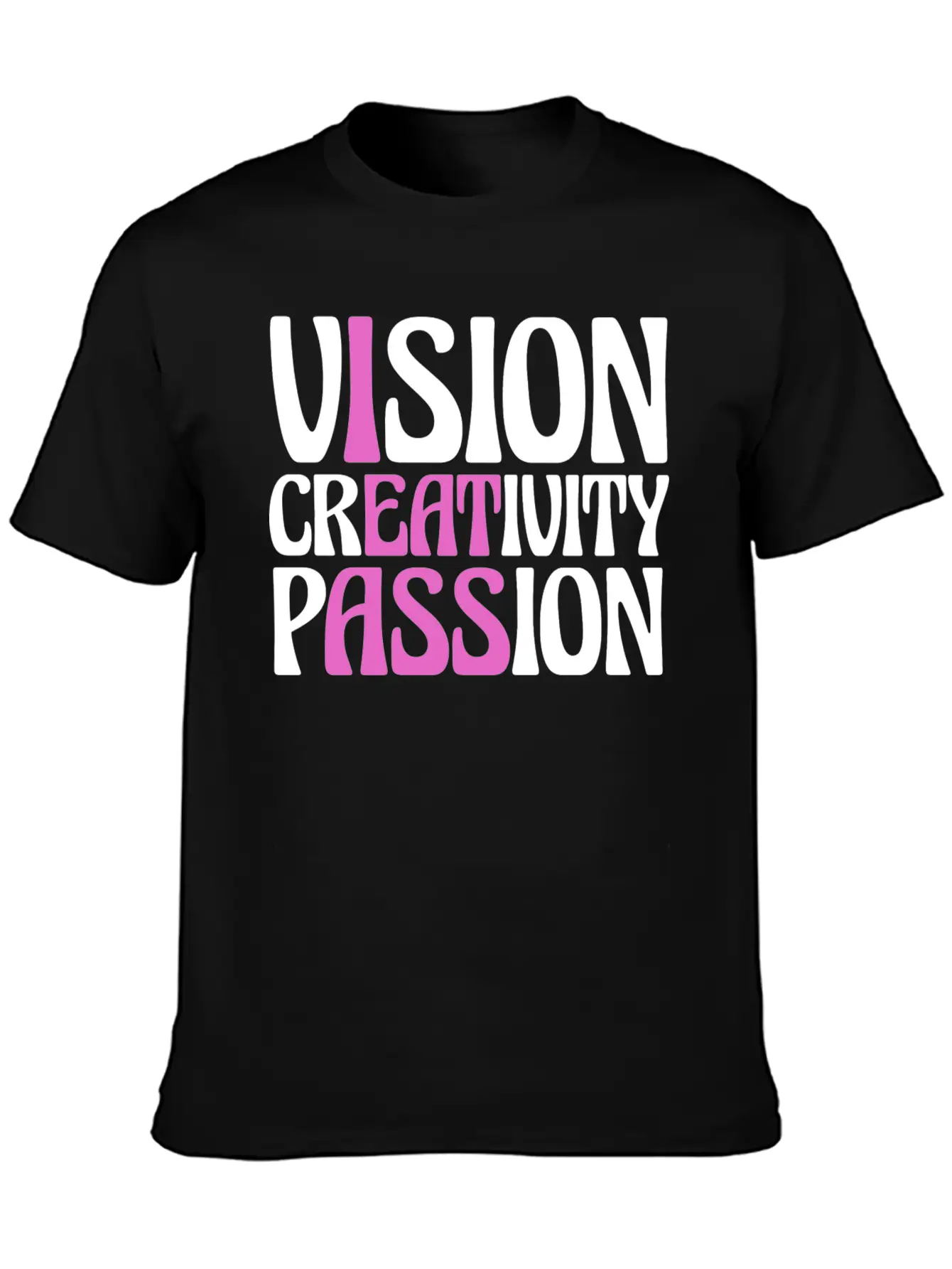 Vision Creativity Passion Funny Unisex Casual T-Shirt – Clean Design For Daily Comfort