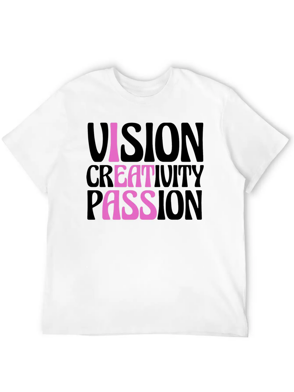 Vision Creativity Passion Funny Unisex Casual T-Shirt – Clean Design For Daily Comfort