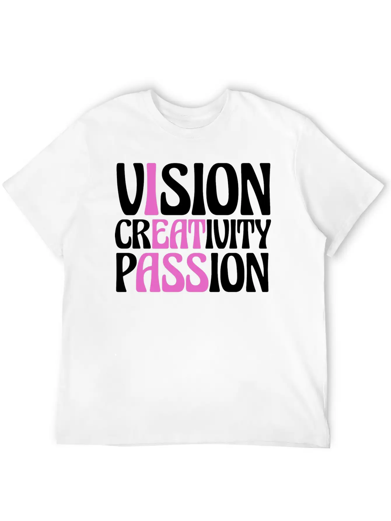Vision Creativity Passion Funny Unisex Casual T-Shirt – Clean Design For Daily Comfort