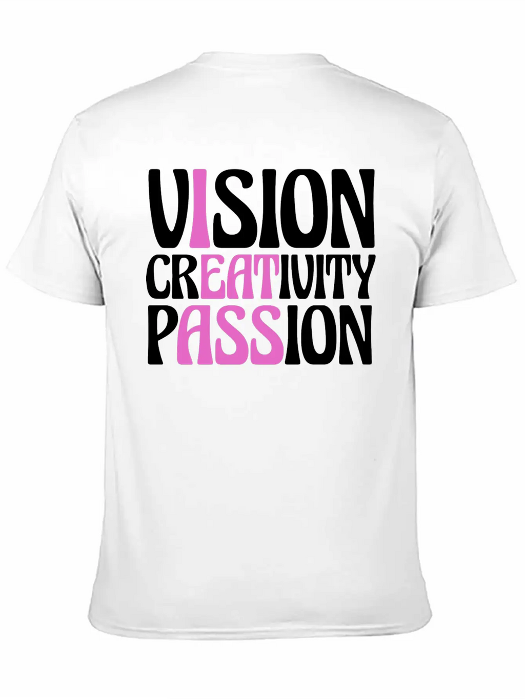 Vision Creativity Passion Funny Unisex Casual T-Shirt – Clean Design For Daily Comfort