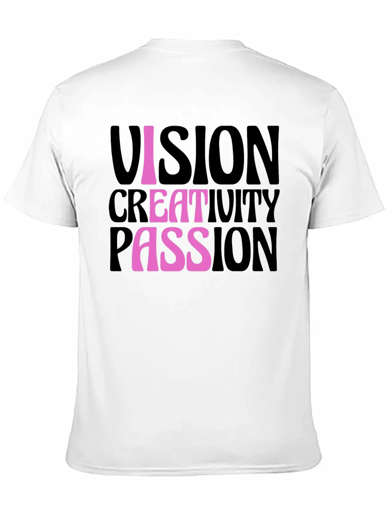 Vision Creativity Passion Funny Unisex Casual T-Shirt – Clean Design For Daily Comfort
