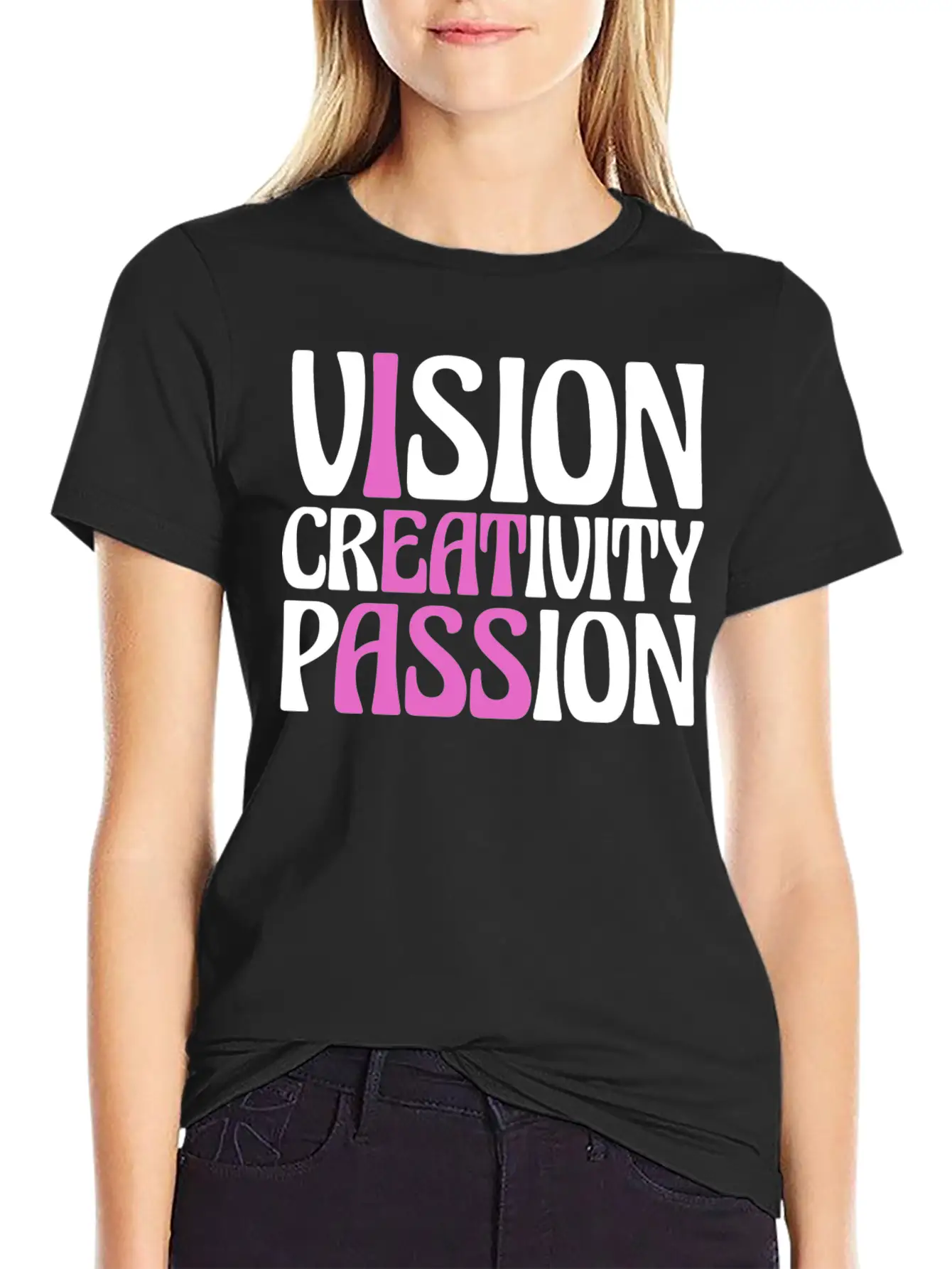 Vision Creativity Passion Funny Unisex Casual T-Shirt – Clean Design For Daily Comfort