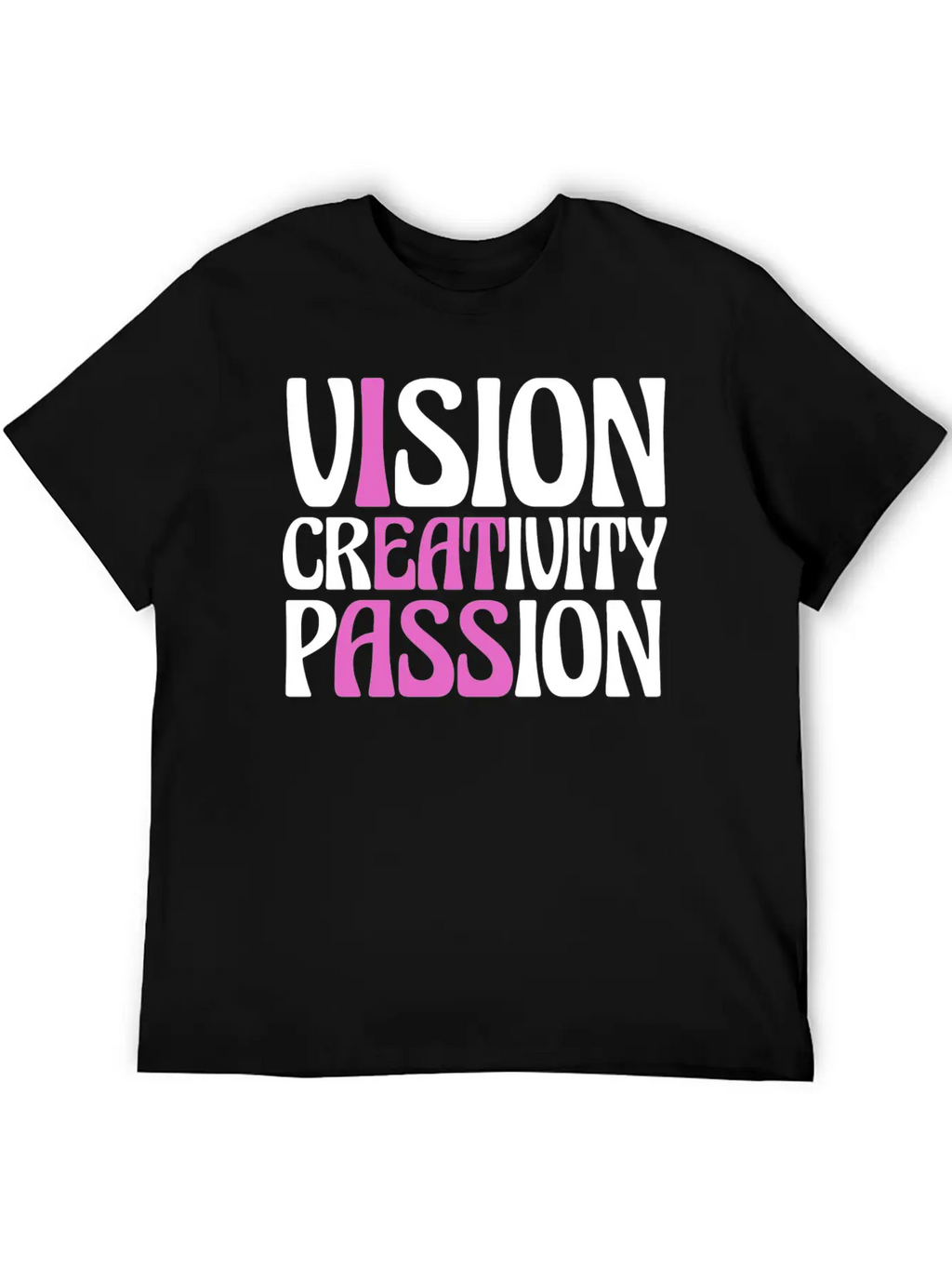Vision Creativity Passion Funny Unisex Casual T-Shirt – Clean Design For Daily Comfort
