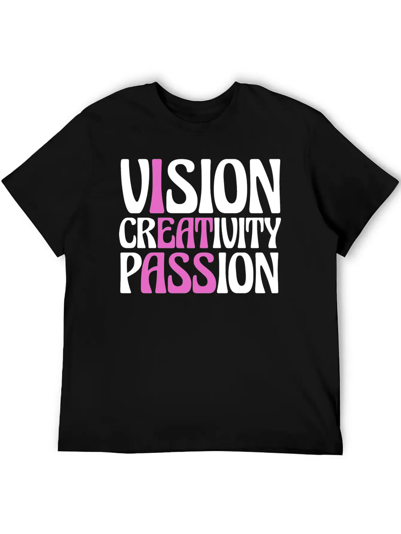 Vision Creativity Passion Funny Unisex Casual T-Shirt – Clean Design For Daily Comfort