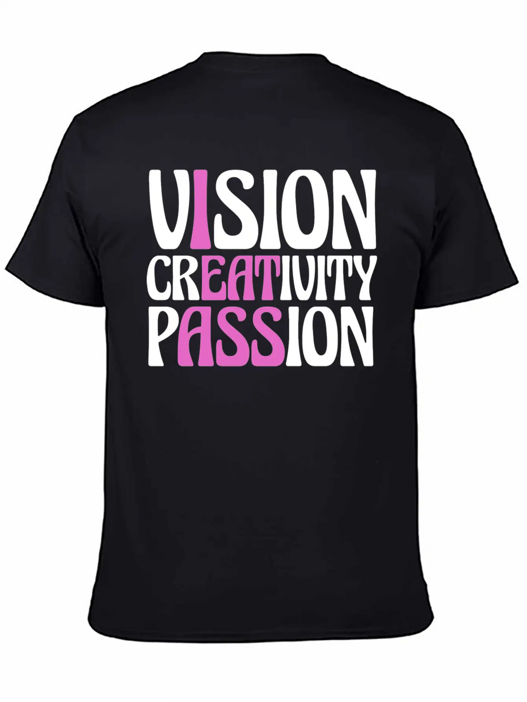 Vision Creativity Passion Funny Unisex Casual T-Shirt – Clean Design For Daily Comfort