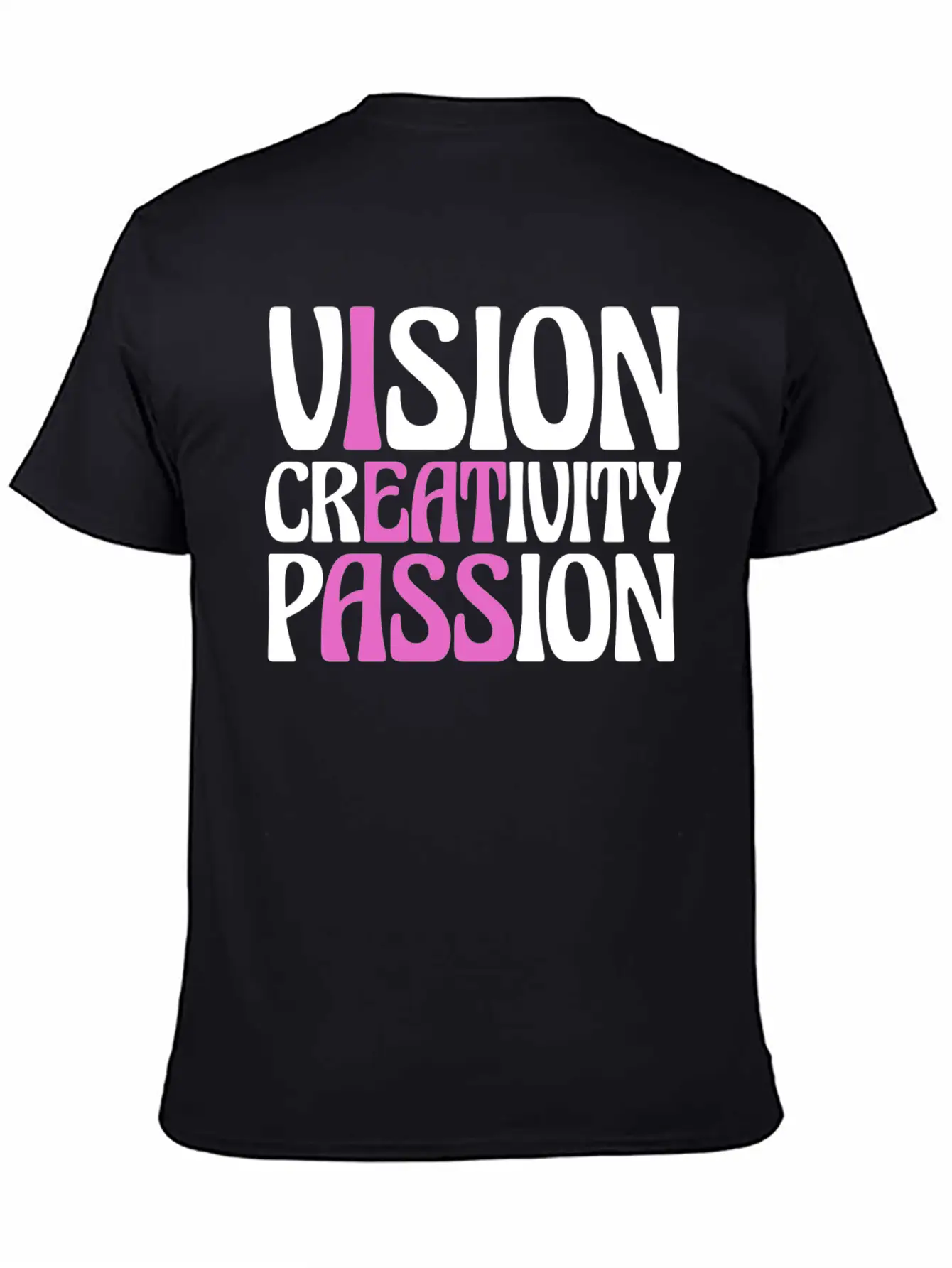 Vision Creativity Passion Funny Unisex Casual T-Shirt – Clean Design For Daily Comfort