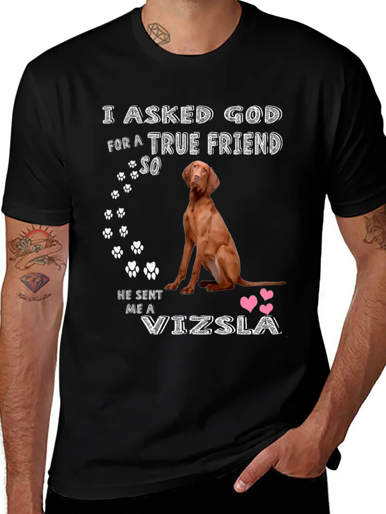 Vizsla Gifts Dog Outfits For Vizsla Mom Dad Mum, C Unisex Casual T-Shirt – Clean Design For Daily Comfort