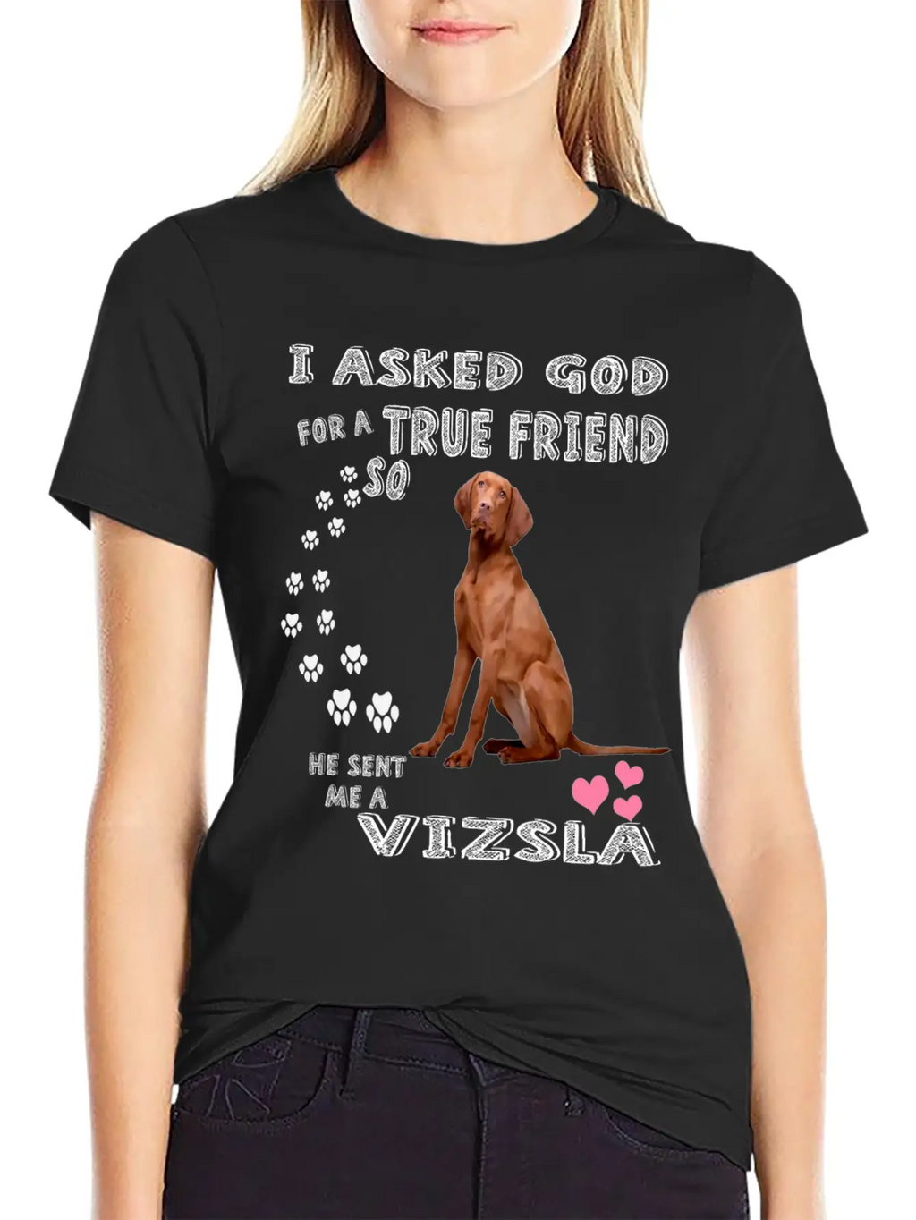Vizsla Gifts Dog Outfits For Vizsla Mom Dad Mum, C Unisex Casual T-Shirt – Clean Design For Daily Comfort