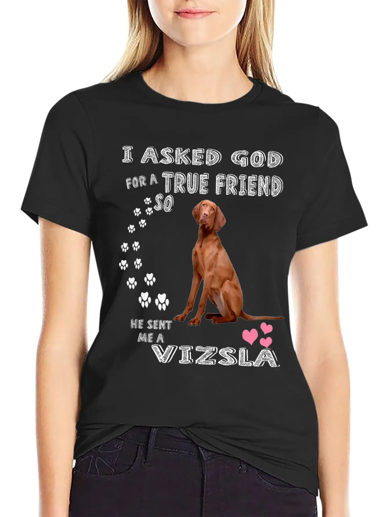 Vizsla Gifts Dog Outfits For Vizsla Mom Dad Mum, C Unisex Casual T-Shirt – Clean Design For Daily Comfort