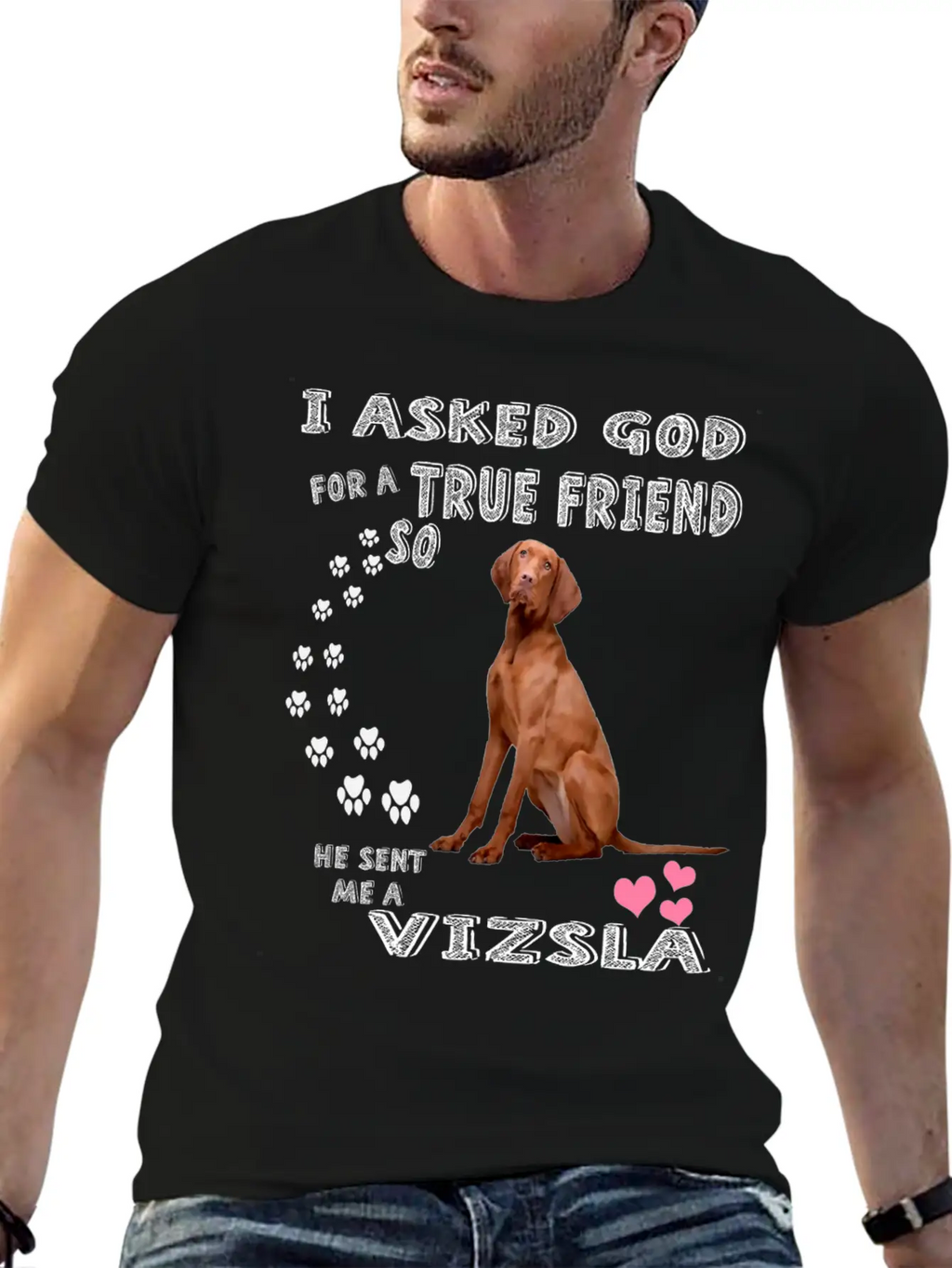 Vizsla Gifts Dog Outfits For Vizsla Mom Dad Mum, C Unisex Casual T-Shirt – Clean Design For Daily Comfort