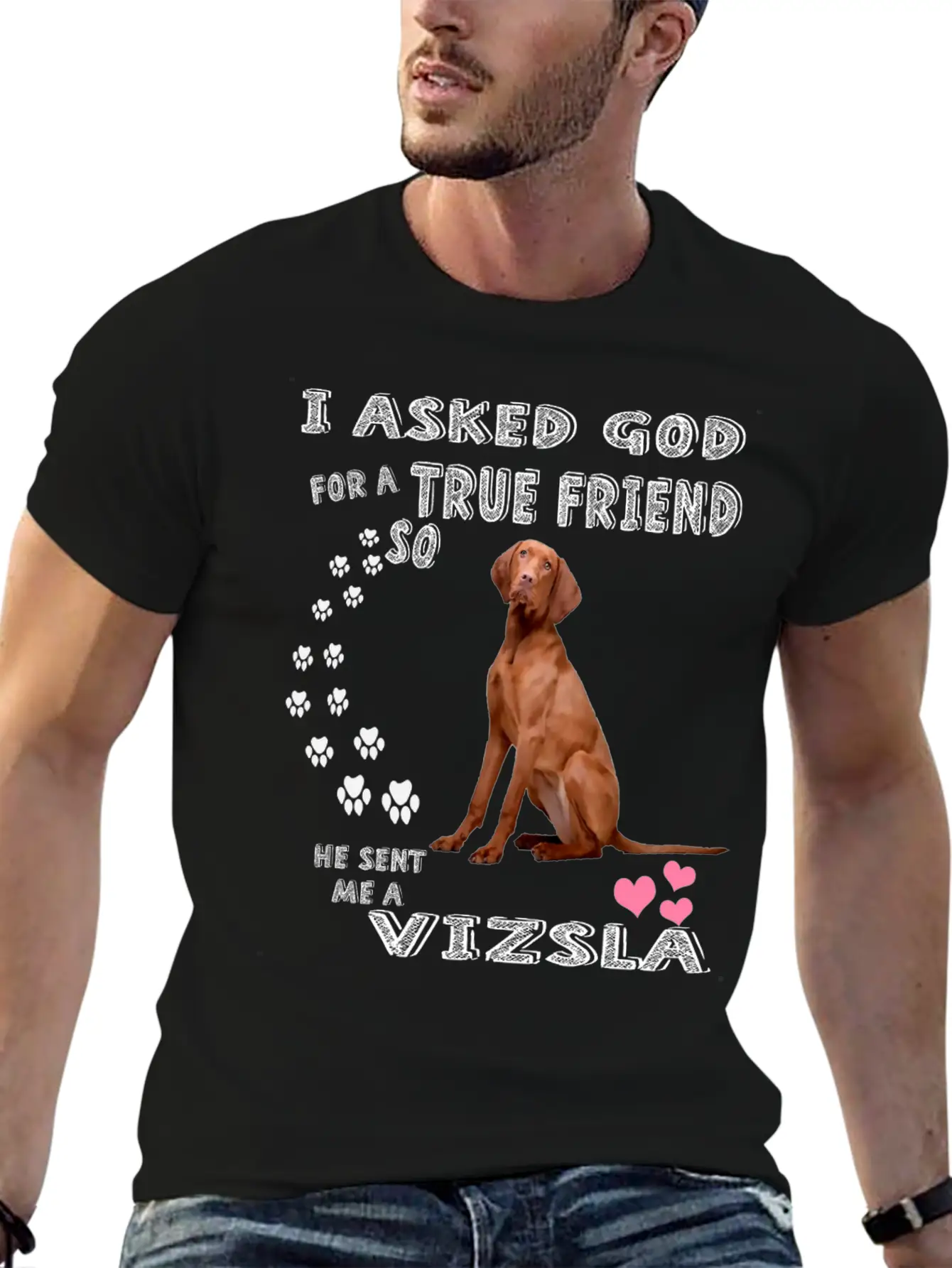 Vizsla Gifts Dog Outfits For Vizsla Mom Dad Mum, C Unisex Casual T-Shirt – Clean Design For Daily Comfort