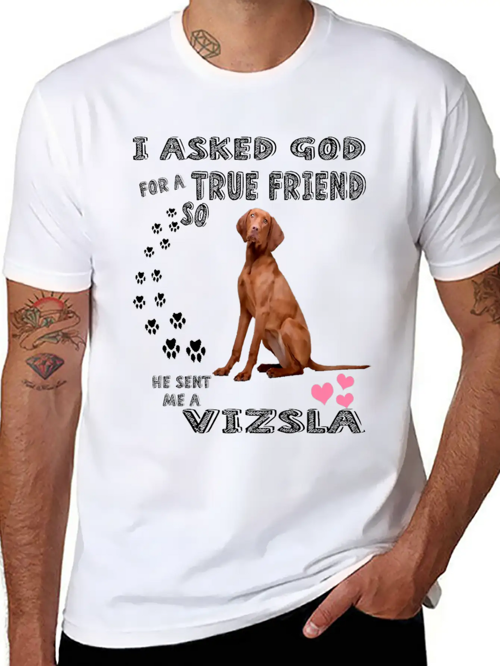 Vizsla Gifts Dog Outfits For Vizsla Mom Dad Mum, C Unisex Casual T-Shirt – Clean Design For Daily Comfort