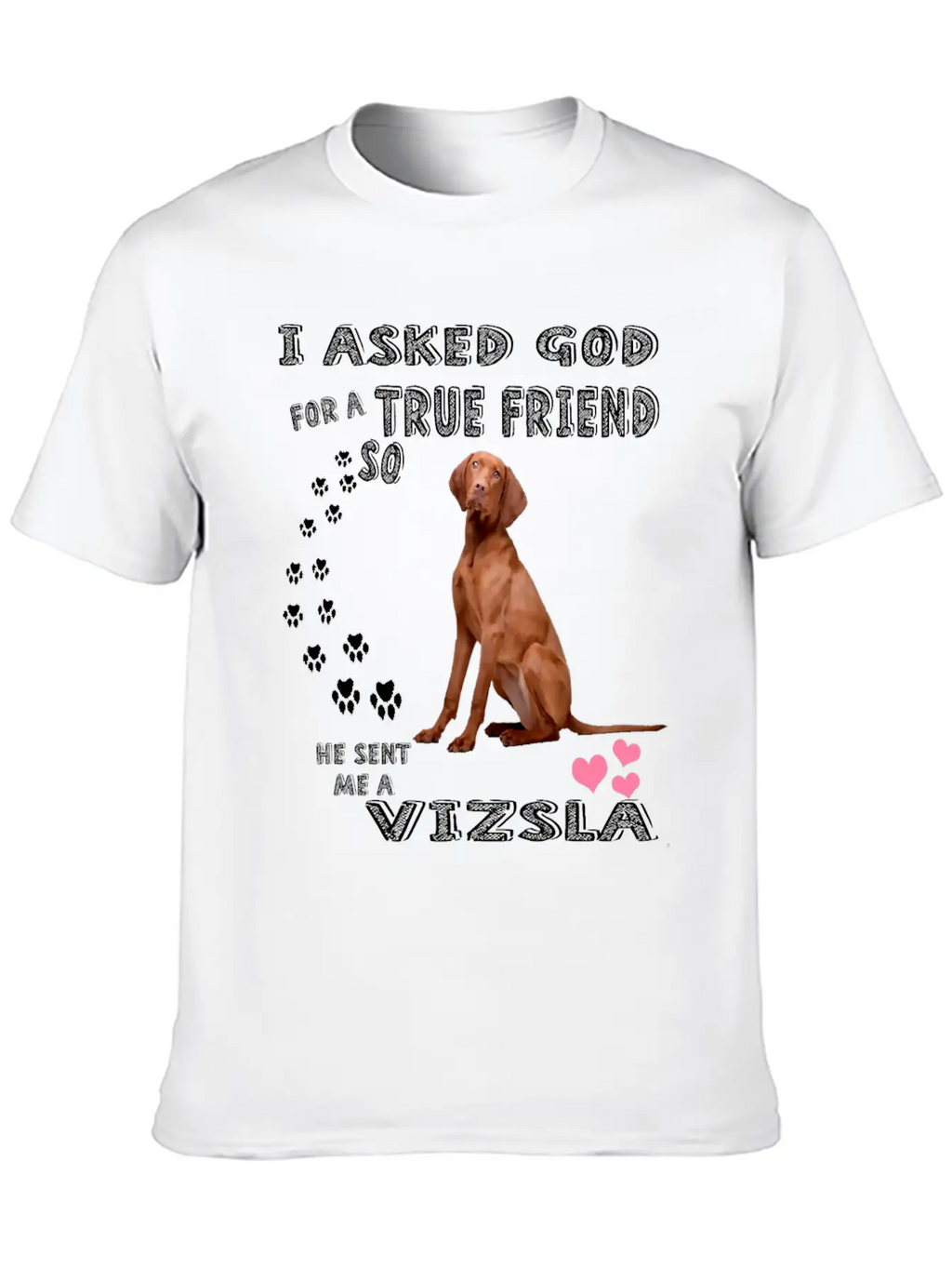 Vizsla Gifts Dog Outfits For Vizsla Mom Dad Mum, C Unisex Casual T-Shirt – Clean Design For Daily Comfort