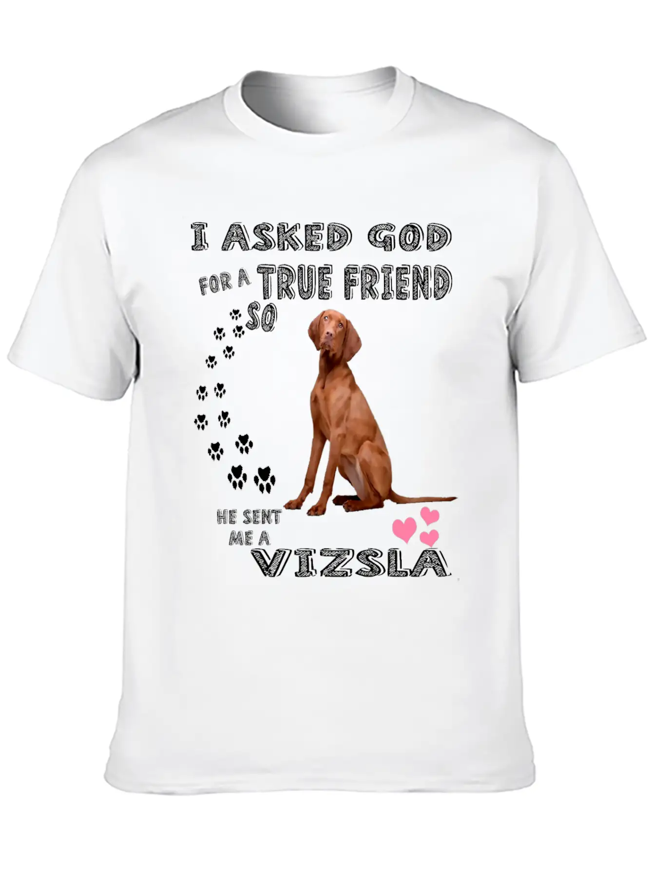 Vizsla Gifts Dog Outfits For Vizsla Mom Dad Mum, C Unisex Casual T-Shirt – Clean Design For Daily Comfort