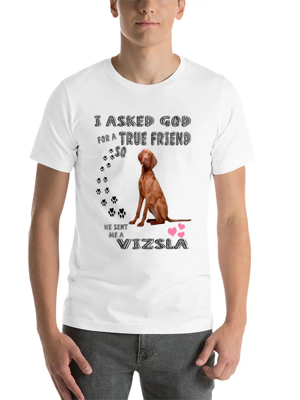 Vizsla Gifts Dog Outfits For Vizsla Mom Dad Mum, C Unisex Casual T-Shirt – Clean Design For Daily Comfort
