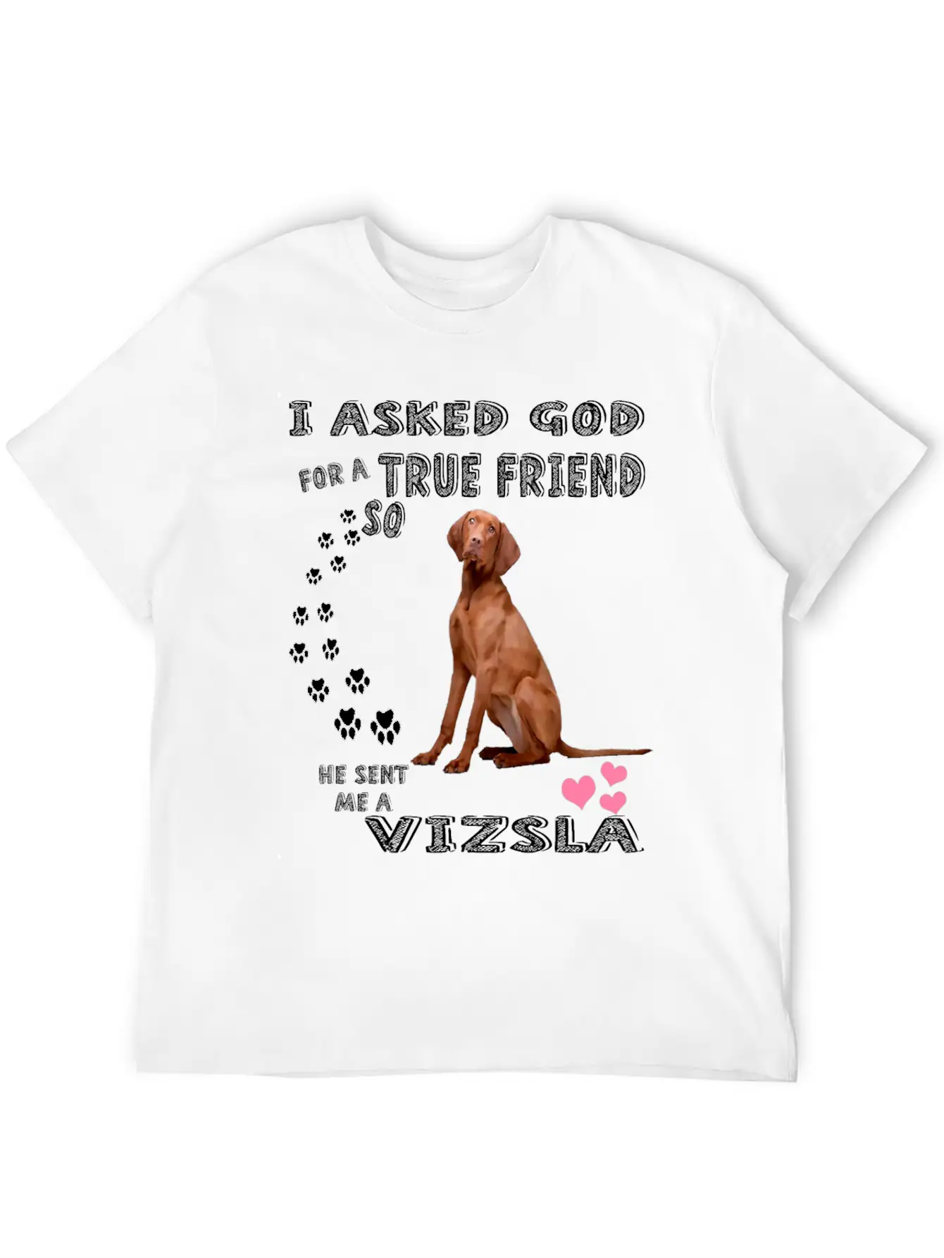 Vizsla Gifts Dog Outfits For Vizsla Mom Dad Mum, C Unisex Casual T-Shirt – Clean Design For Daily Comfort