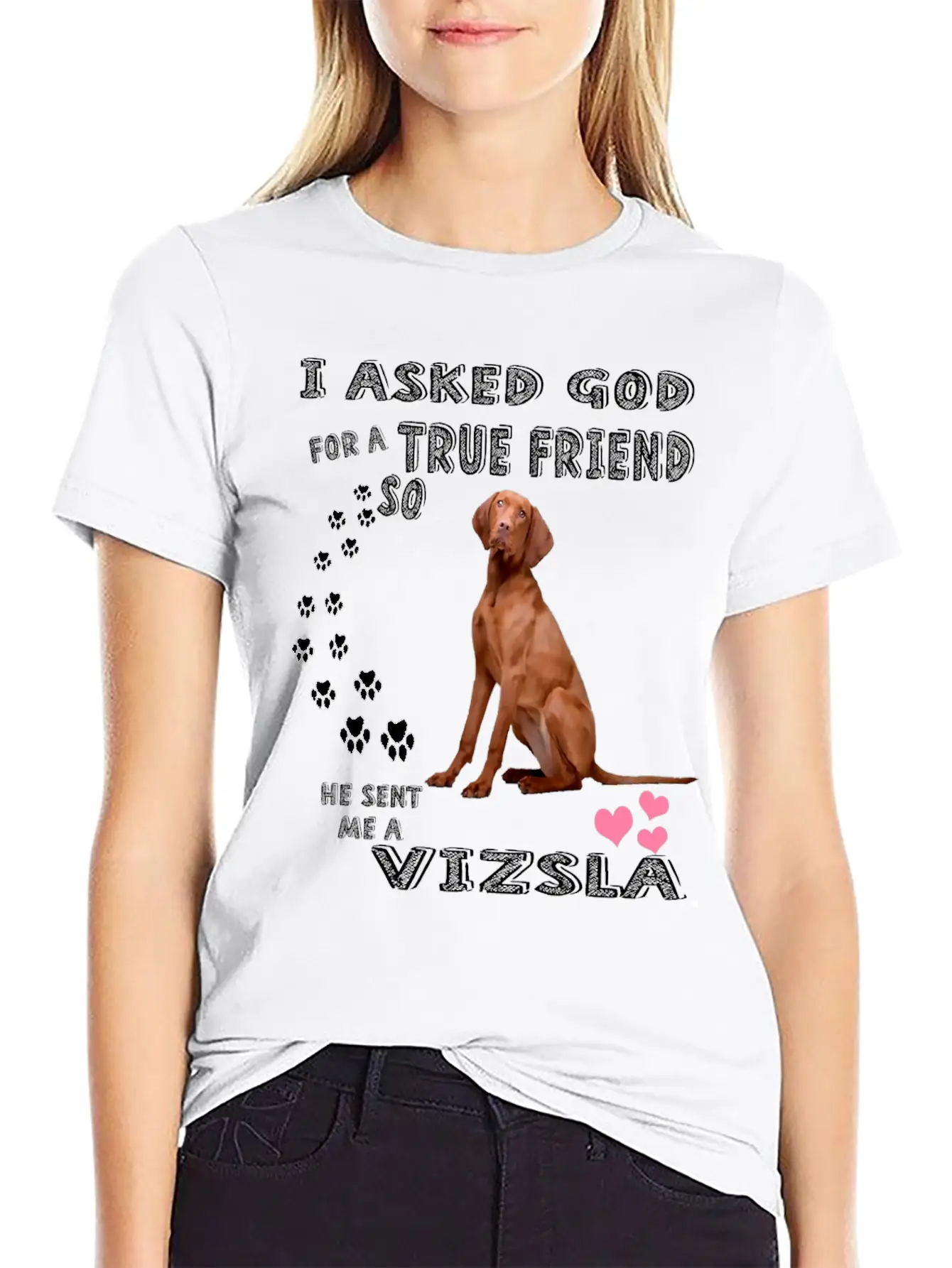 Vizsla Gifts Dog Outfits For Vizsla Mom Dad Mum, C Unisex Casual T-Shirt – Clean Design For Daily Comfort