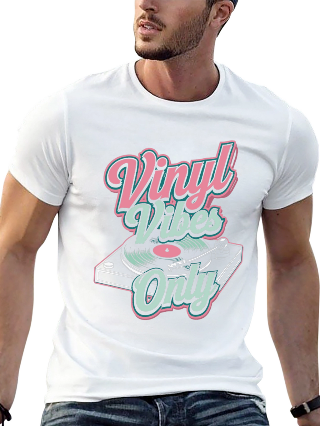 Vinyl Vibes Only Graphic Tee