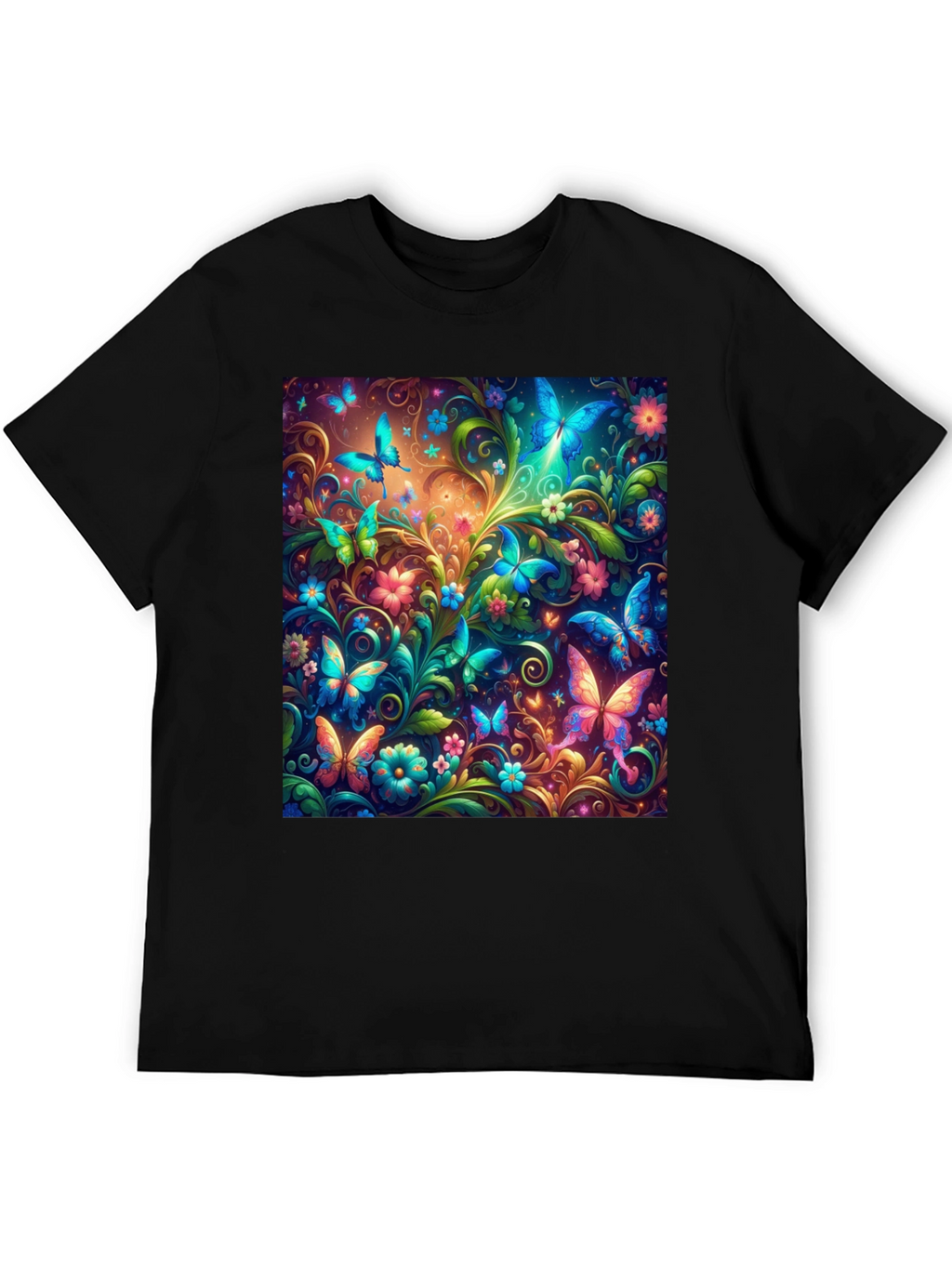 Butterfly Garden T-Shirt - Vibrant Graphic Tee