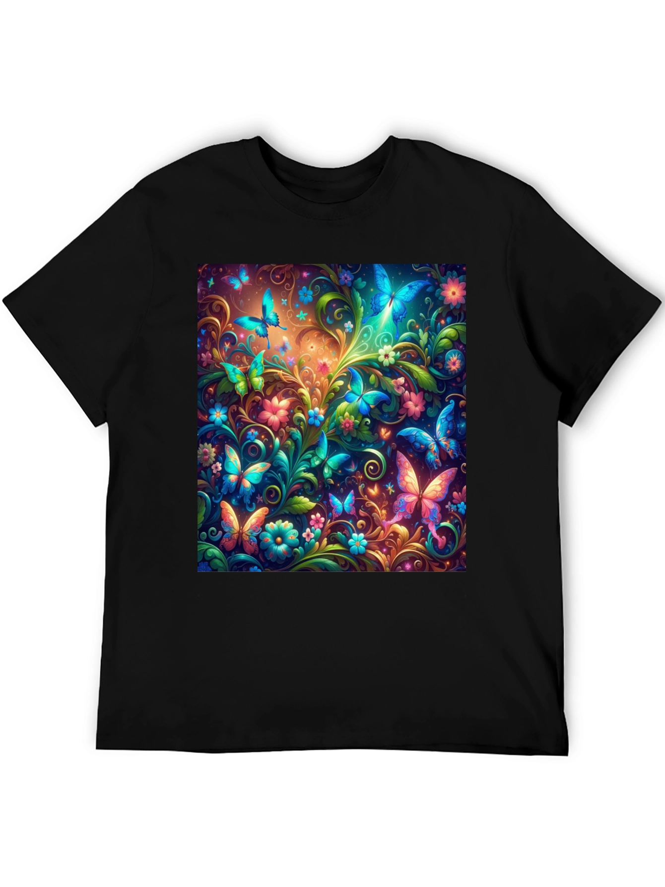 Butterfly Garden T-Shirt - Vibrant Graphic Tee