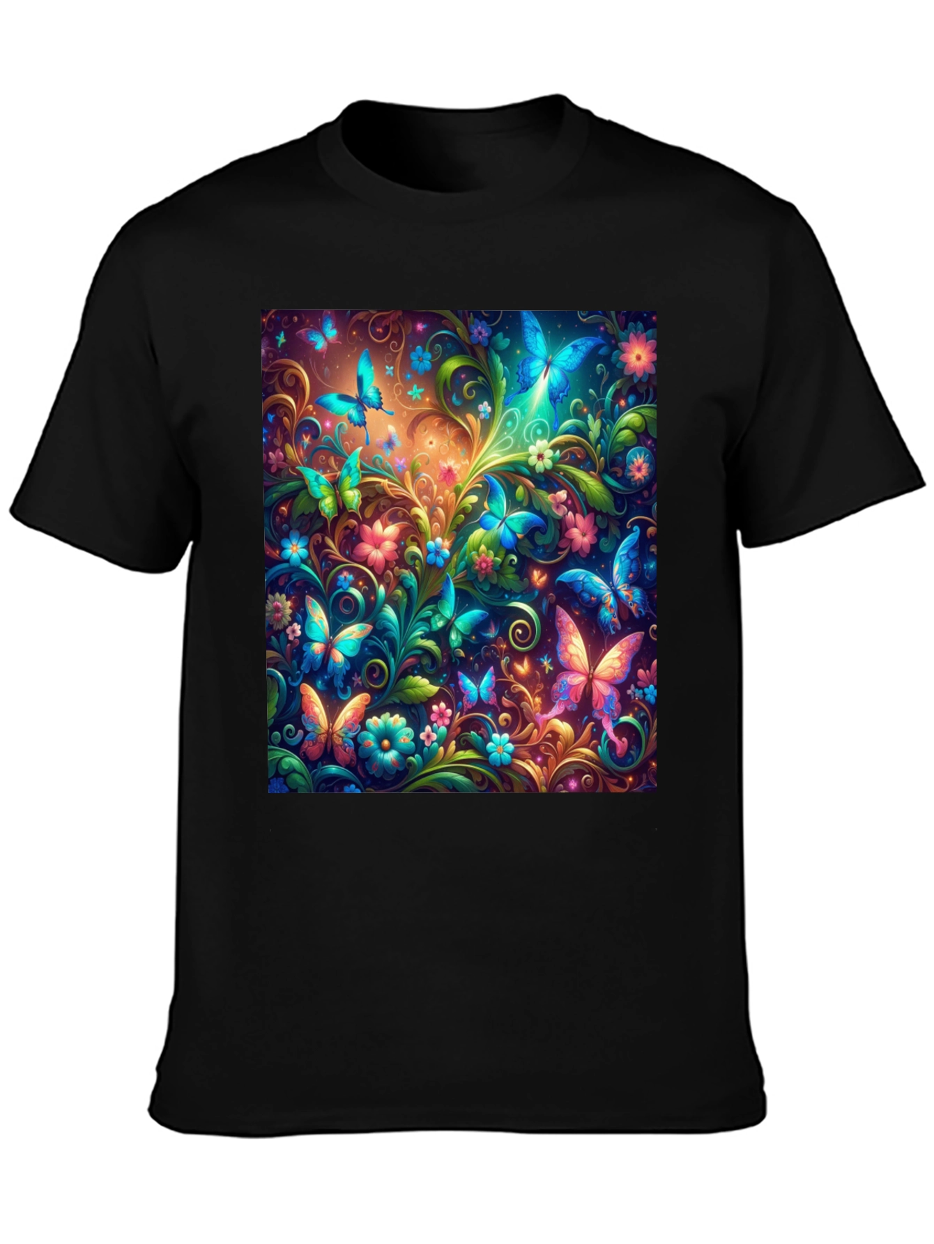 Butterfly Garden T-Shirt - Vibrant Graphic Tee