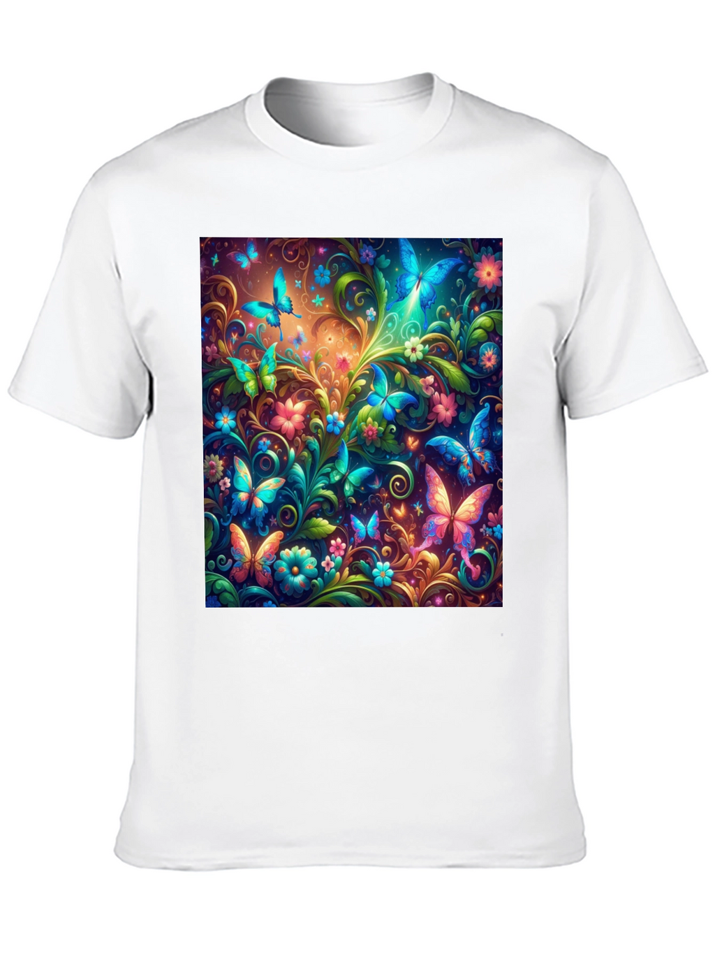 Butterfly Garden T-Shirt - Vibrant Graphic Tee