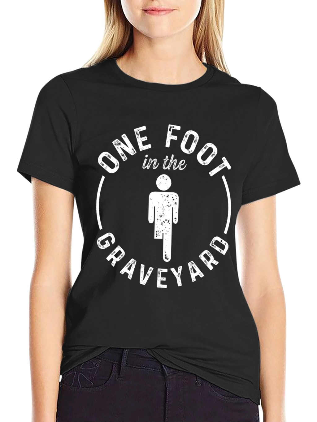 One Foot in the Graveyard Graphic T-Shirt
