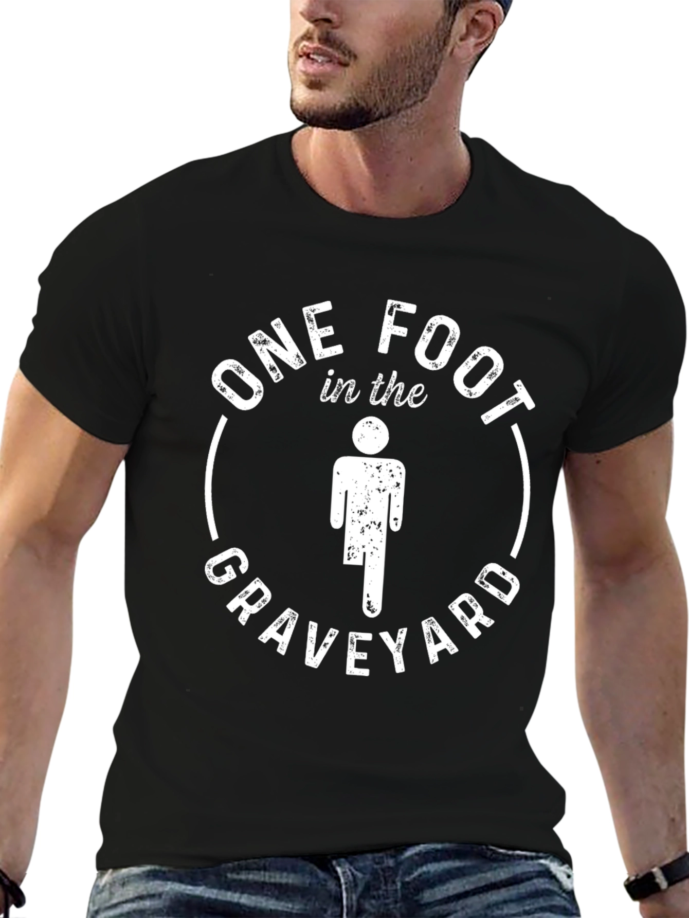 One Foot in the Graveyard Graphic T-Shirt