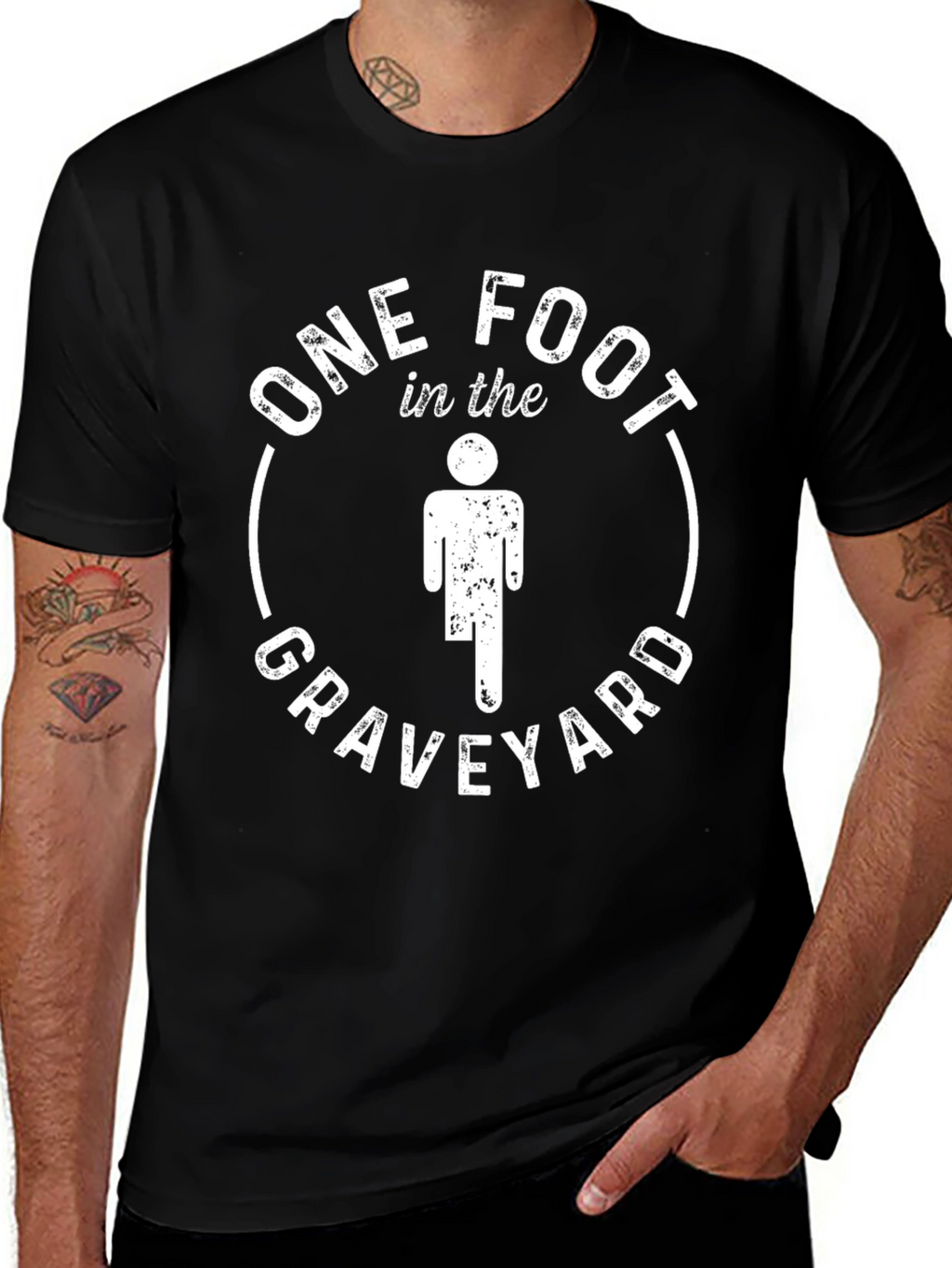 One Foot in the Graveyard Graphic T-Shirt