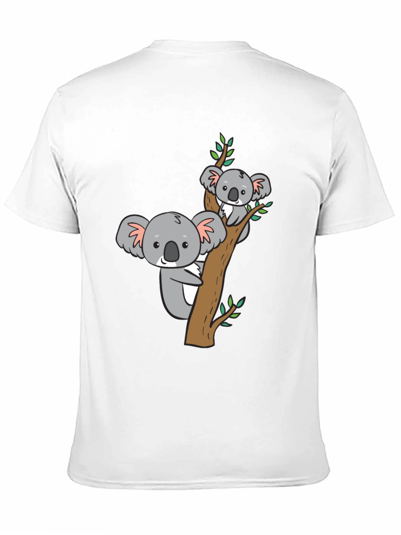 Cute Koala Bear Tree T-Shirt - Black