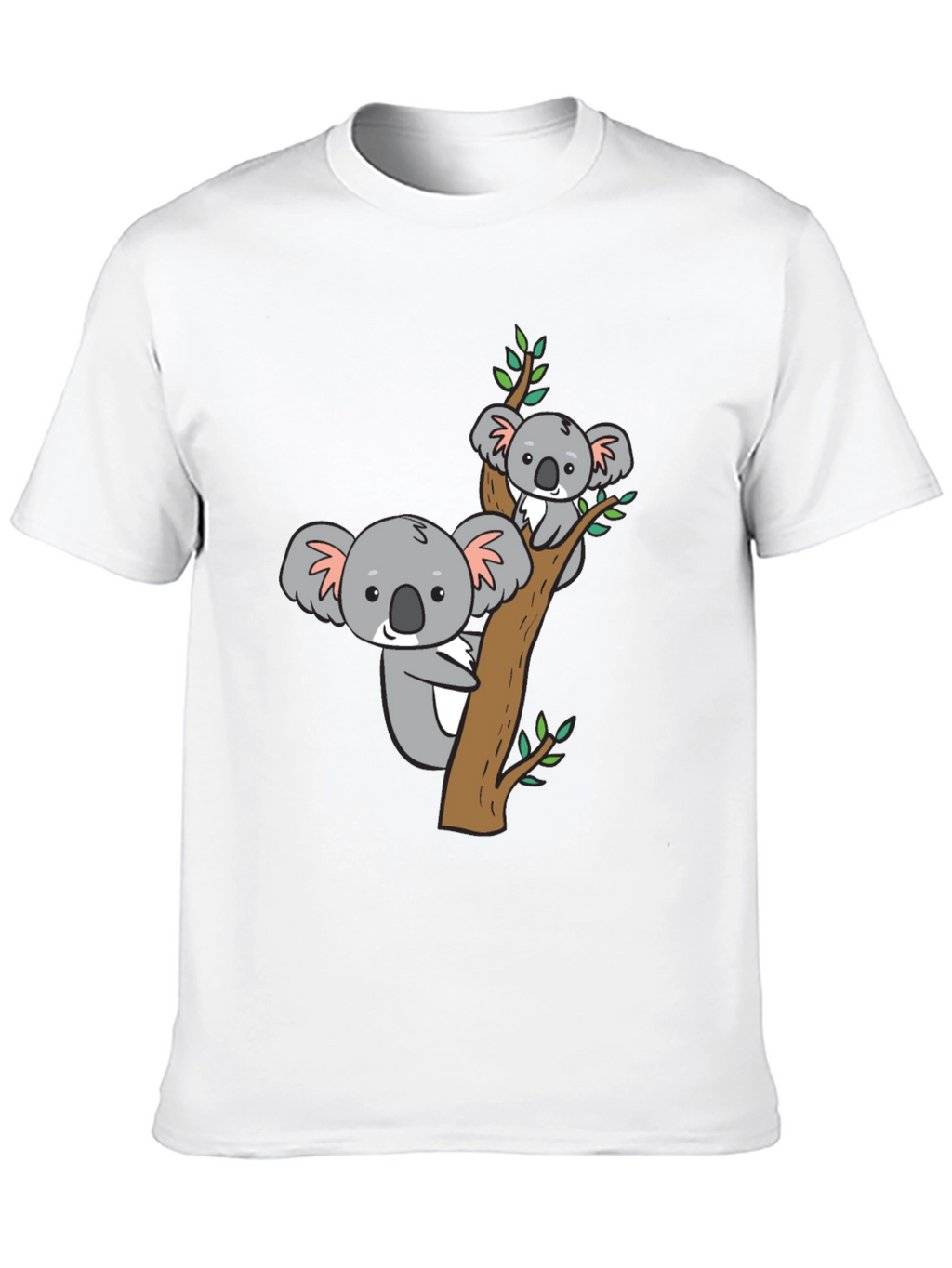 Cute Koala Bear Tree T-Shirt - Black