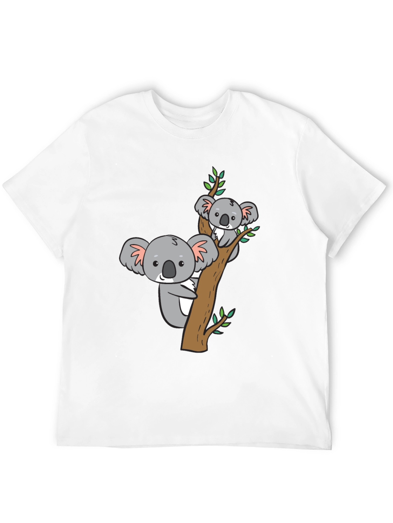 Cute Koala Bear Tree T-Shirt - Black