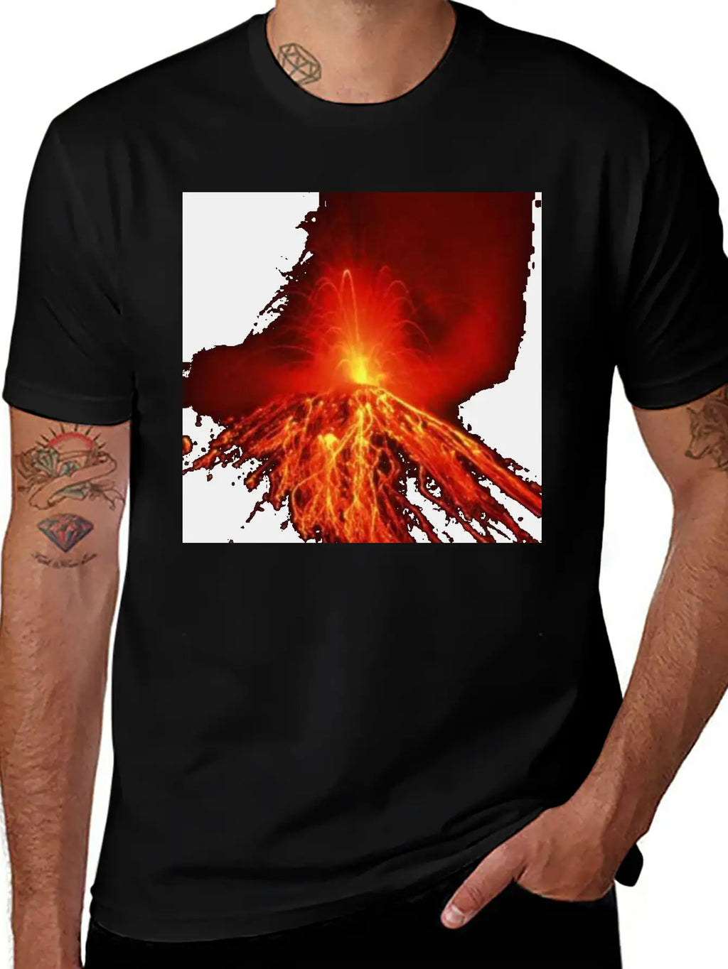 Volcano Casual Graphic T-Shirt – Simple And Comfortable Daily Wear