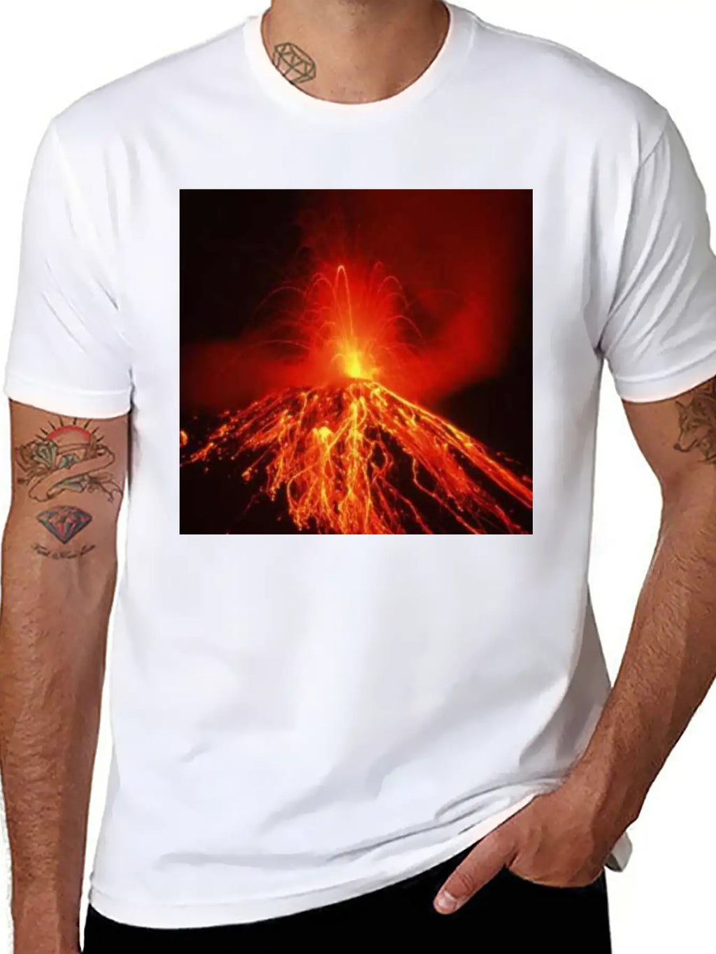 Volcano Casual Graphic T-Shirt – Simple And Comfortable Daily Wear