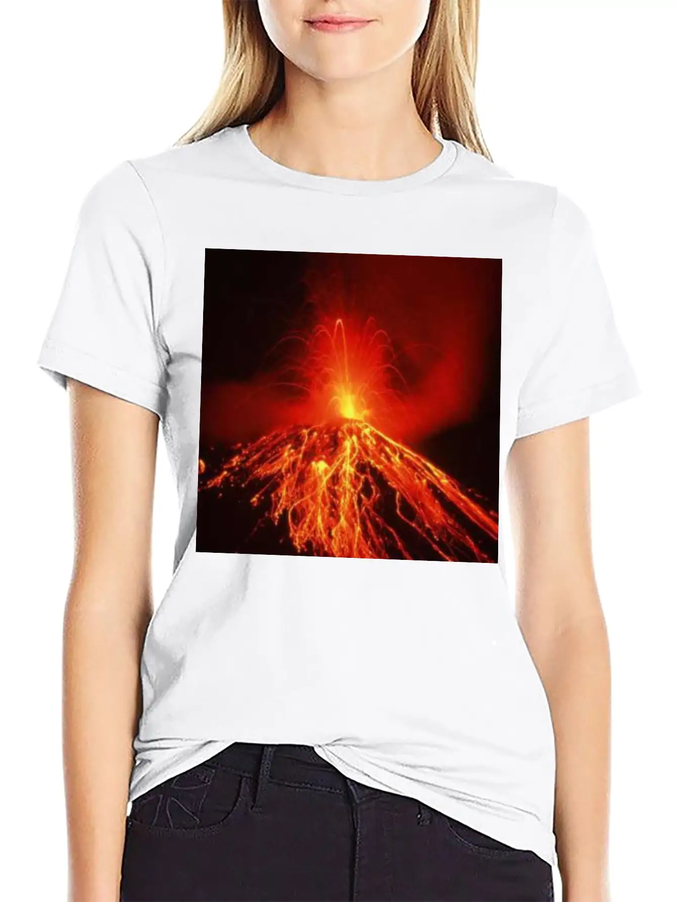 Volcano Casual Graphic T-Shirt – Simple And Comfortable Daily Wear