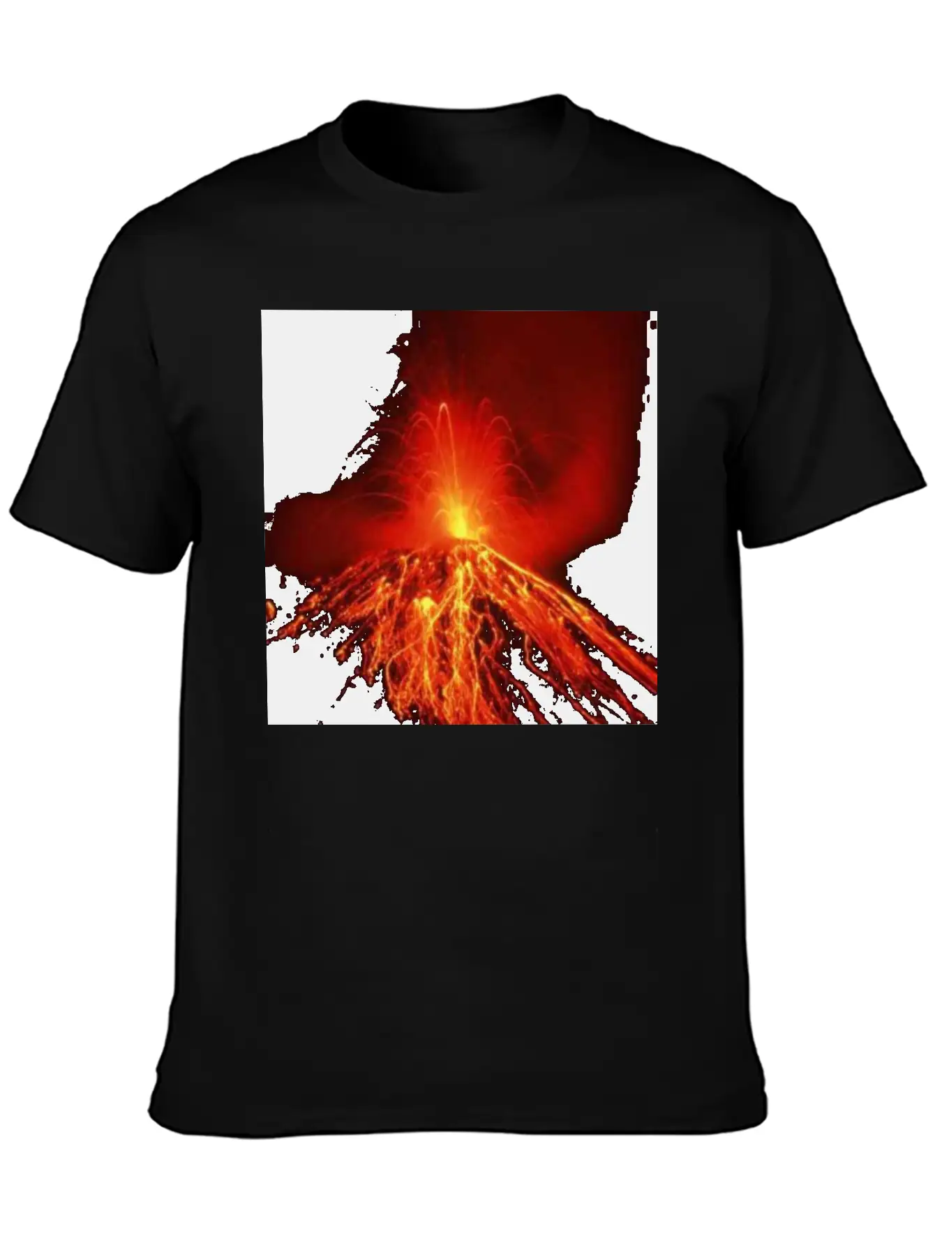 Volcano Casual Graphic T-Shirt – Simple And Comfortable Daily Wear