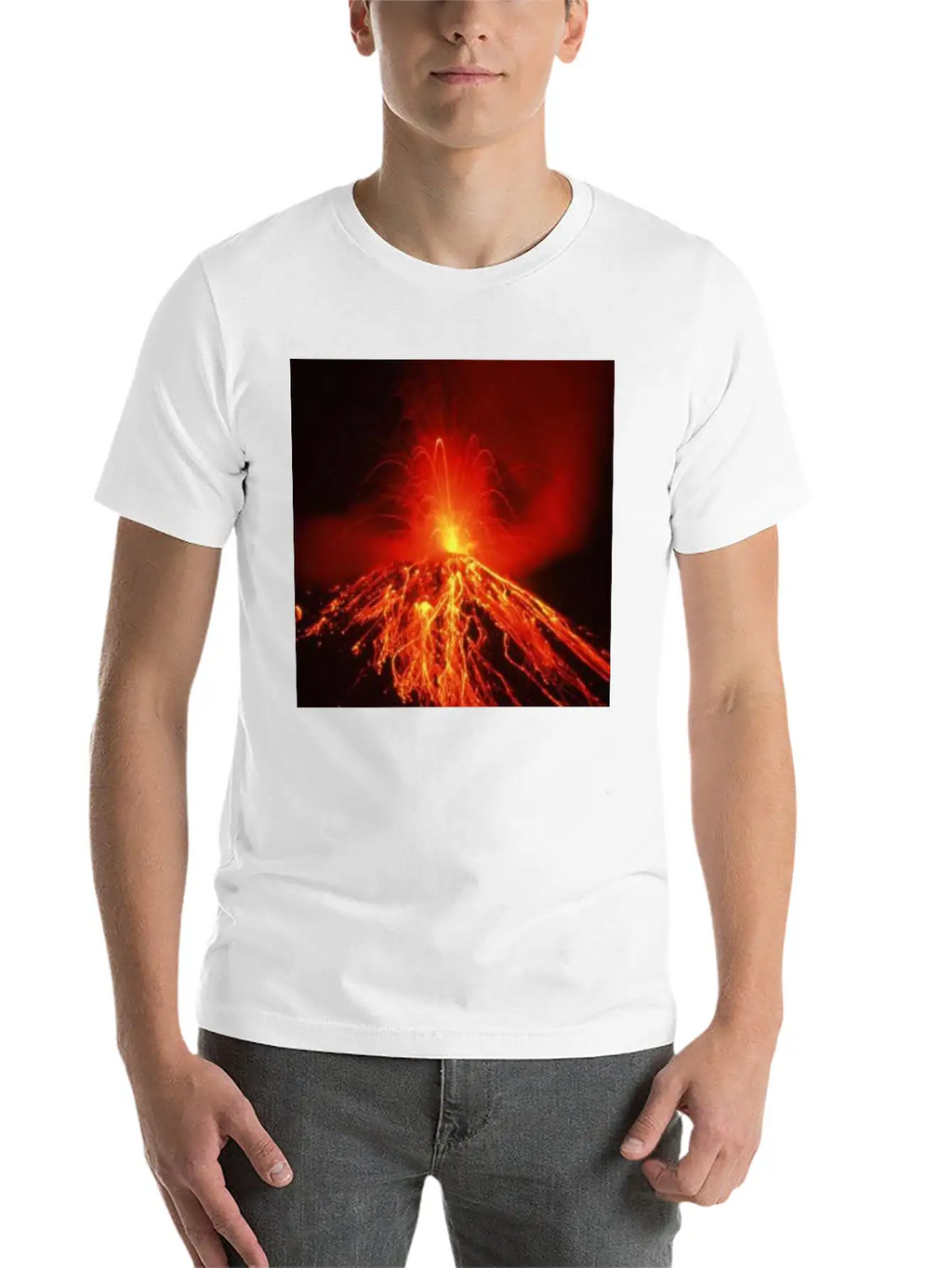 Volcano Casual Graphic T-Shirt – Simple And Comfortable Daily Wear