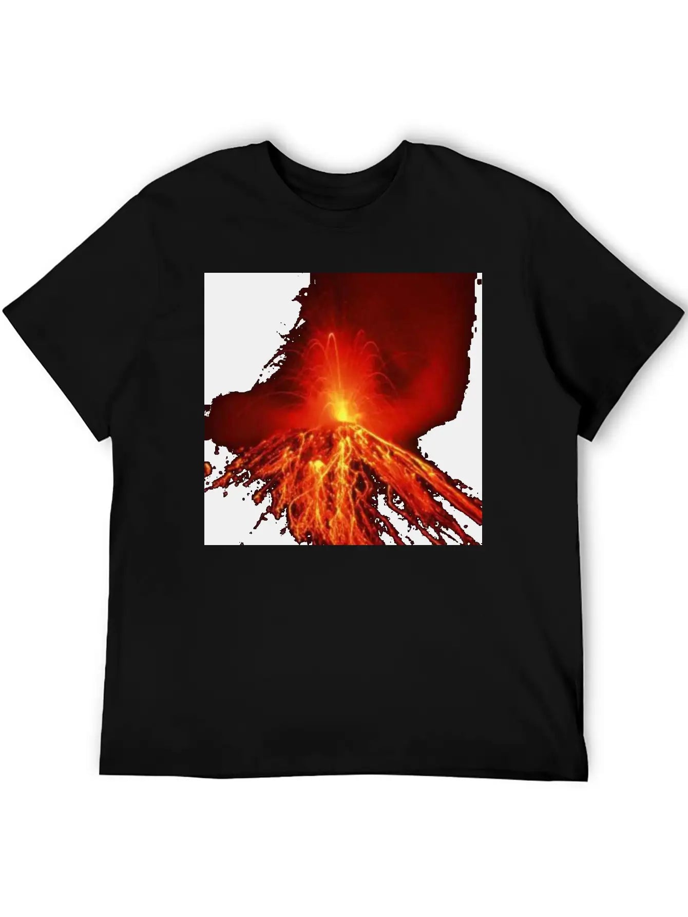 Volcano Casual Graphic T-Shirt – Simple And Comfortable Daily Wear