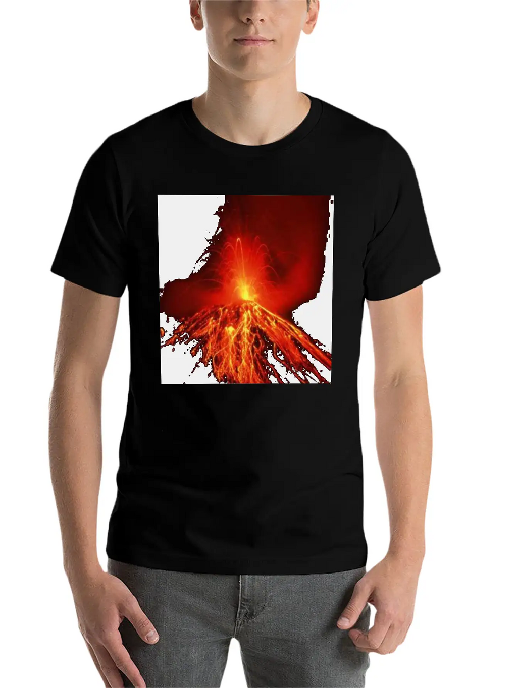 Volcano Casual Graphic T-Shirt – Simple And Comfortable Daily Wear