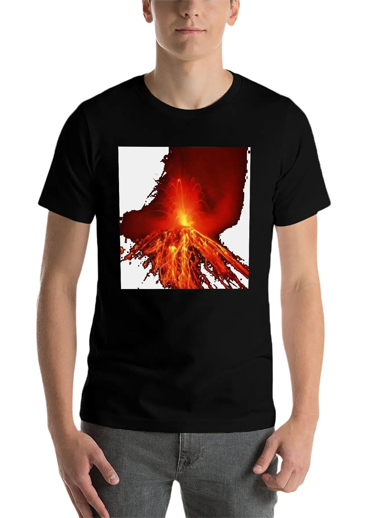 Volcano Casual Graphic T-Shirt – Simple And Comfortable Daily Wear