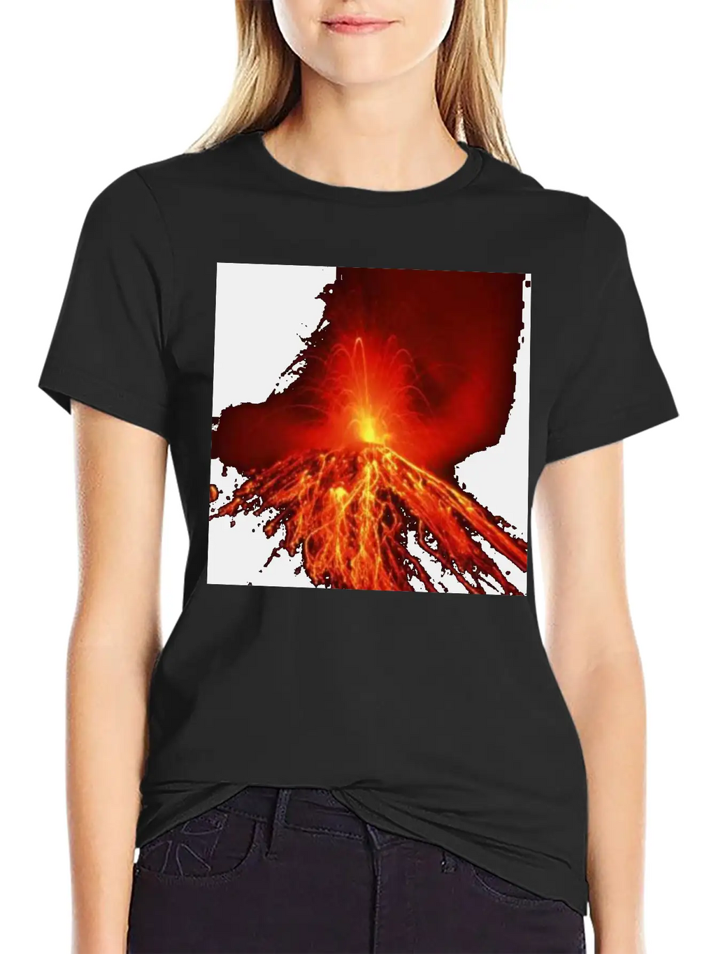 Volcano Casual Graphic T-Shirt – Simple And Comfortable Daily Wear