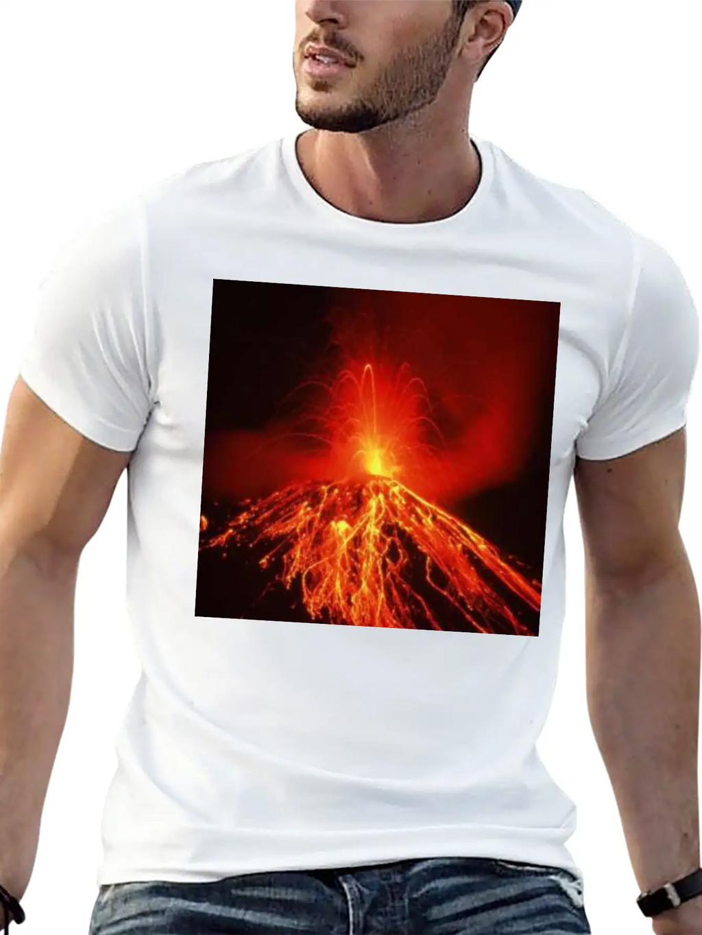Volcano Casual Graphic T-Shirt – Simple And Comfortable Daily Wear