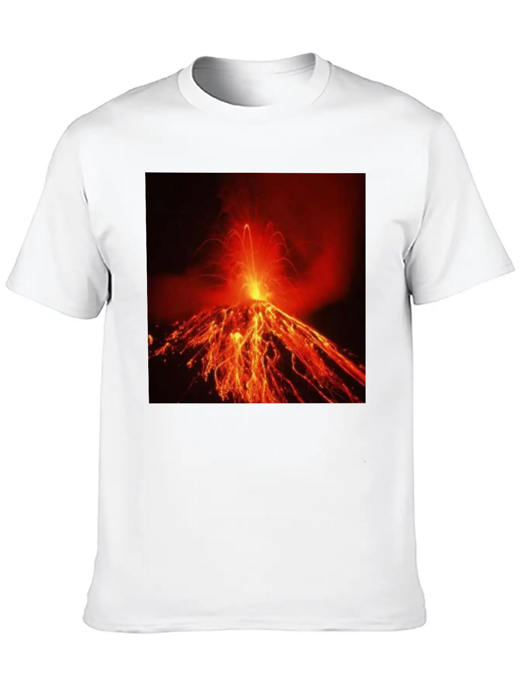 Volcano Casual Graphic T-Shirt – Simple And Comfortable Daily Wear