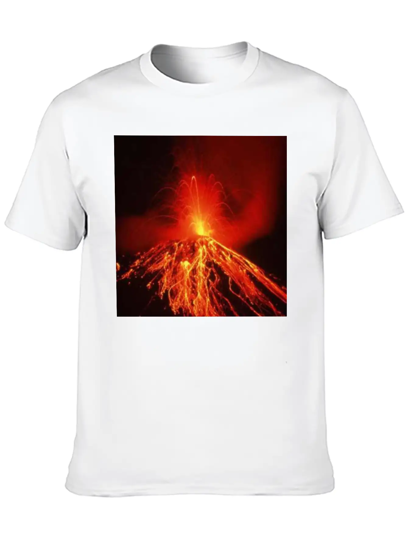 Volcano Casual Graphic T-Shirt – Simple And Comfortable Daily Wear