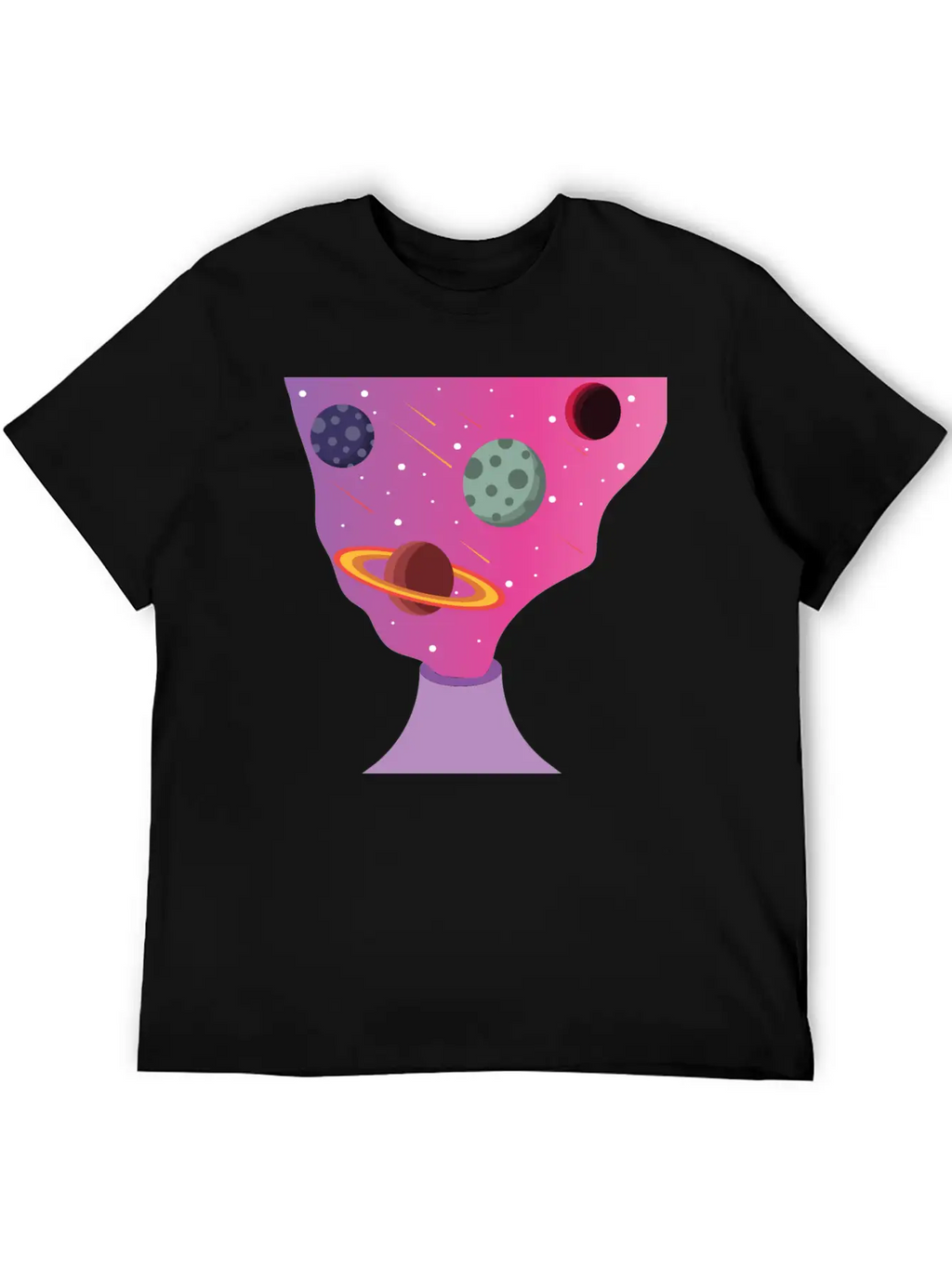 Volcano Galaxy Breathable Soft Cotton T-Shirt – Timeless Casual Look